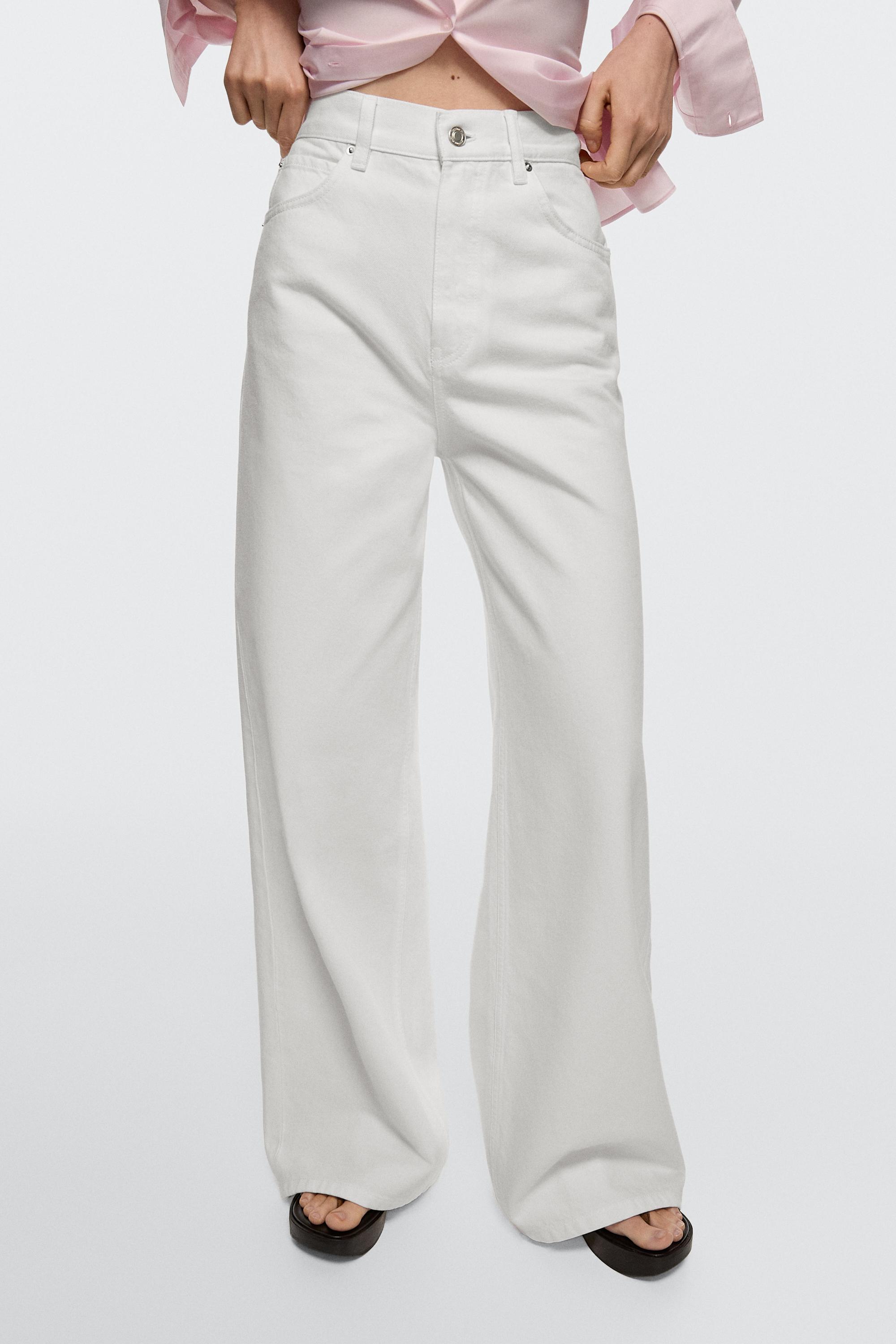 High-waist wide-leg jeans