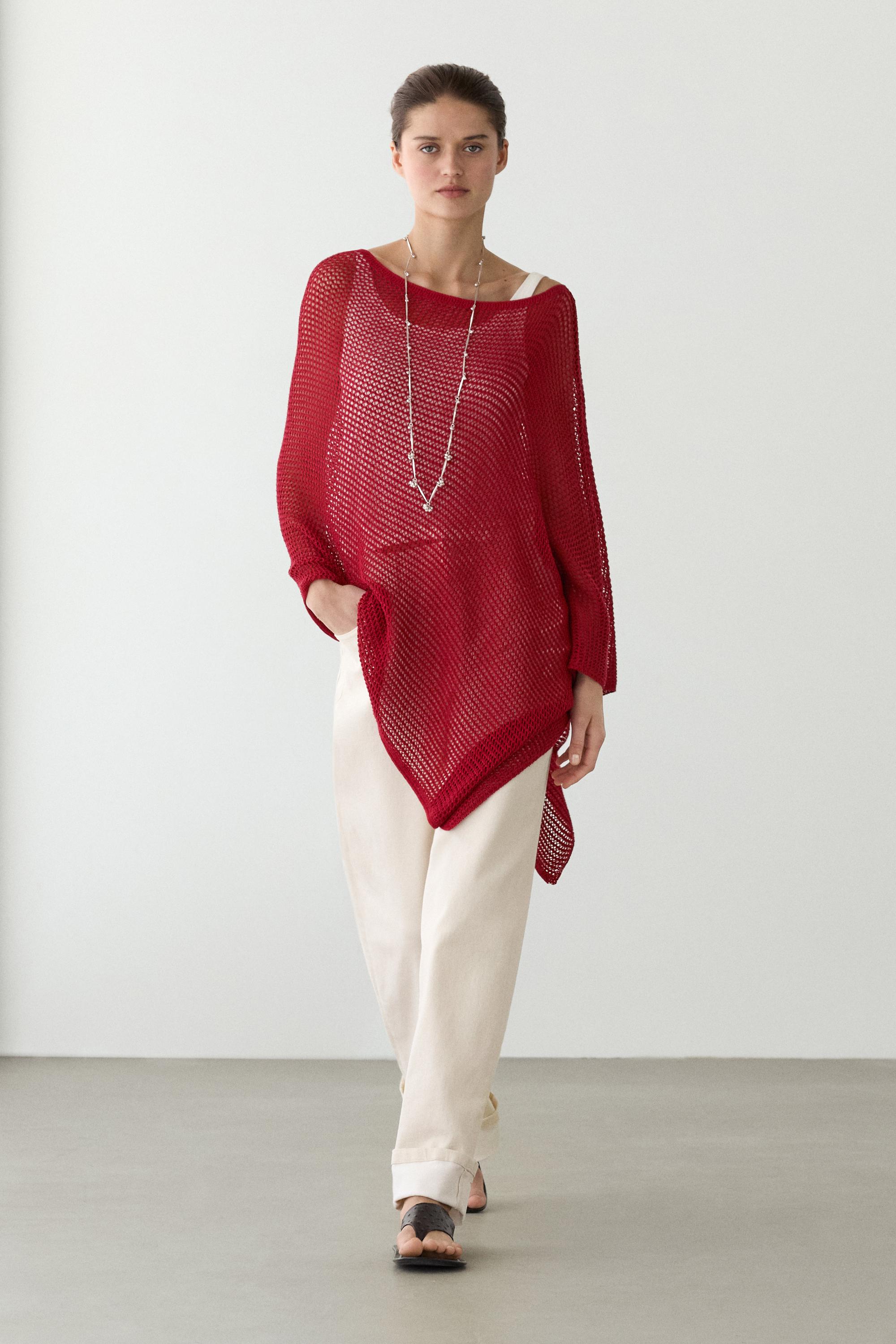 Korte katoenmix cape