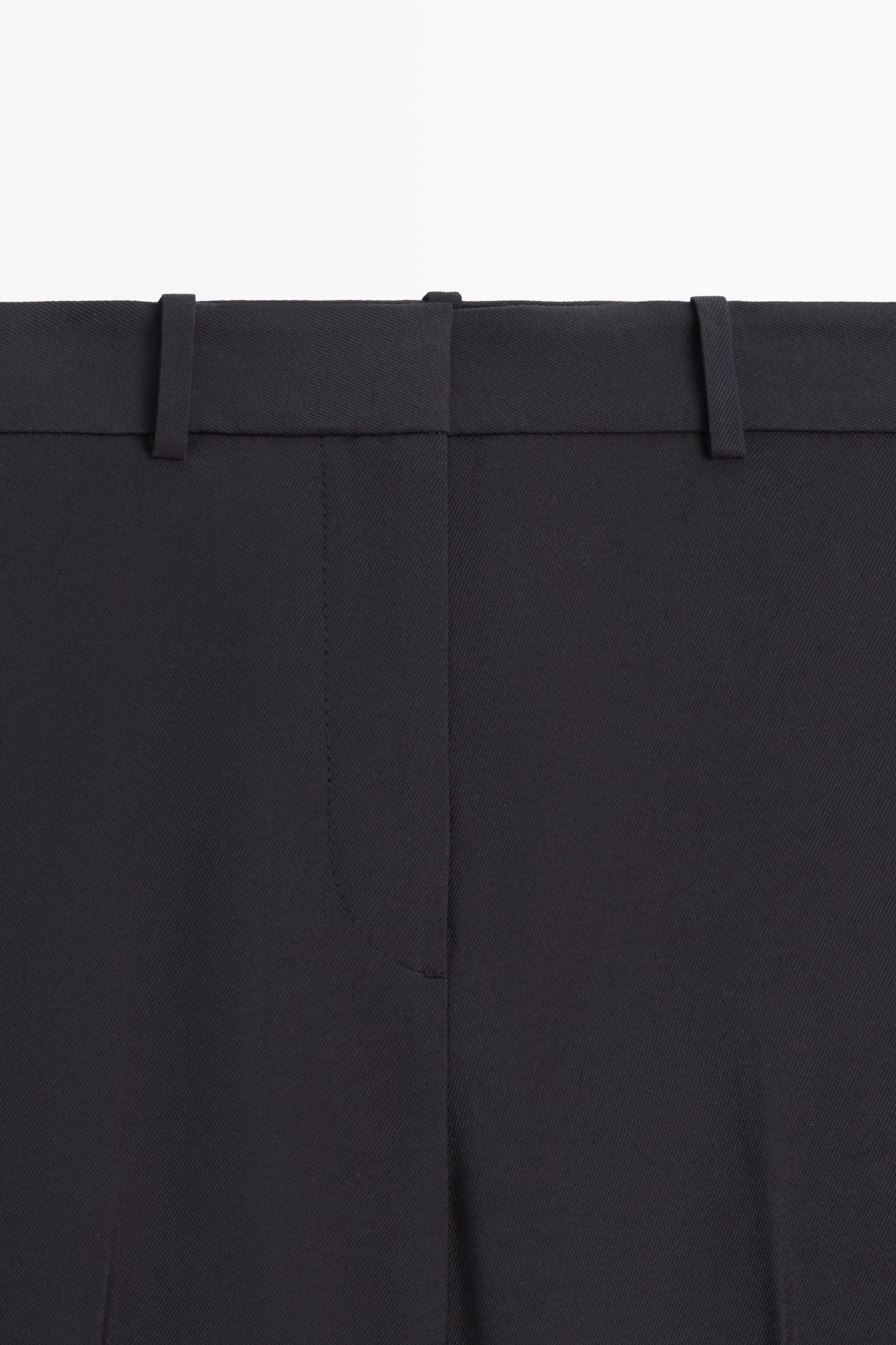 Flowing straight-leg pants — NAVY BLUE