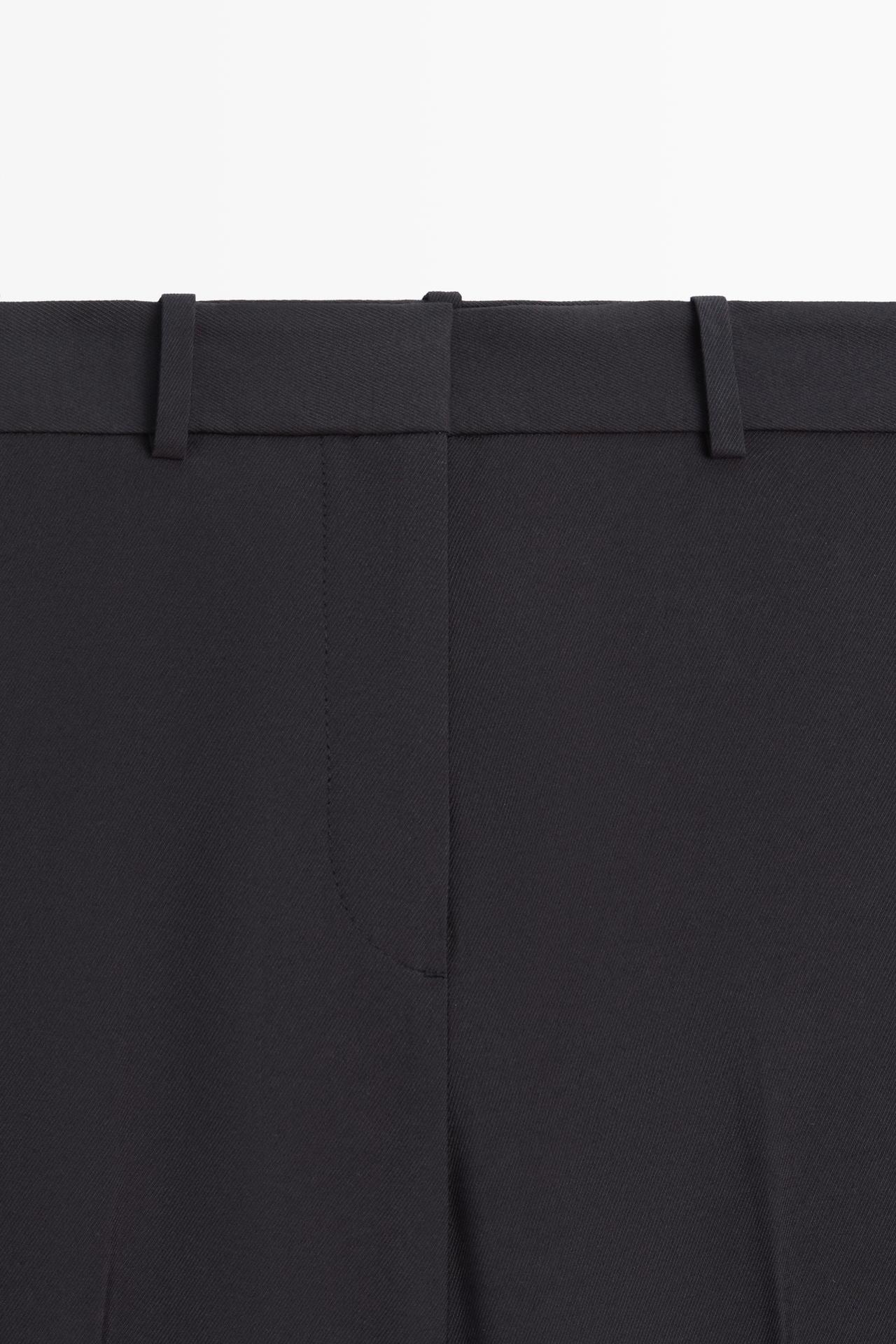 Flowing straight-leg pants — NAVY BLUE