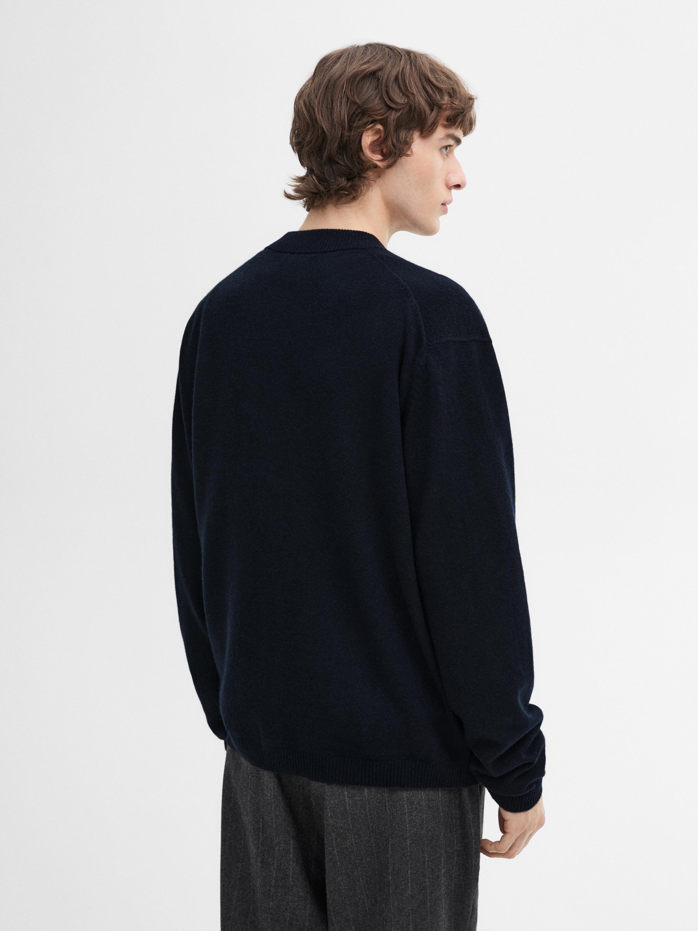 100% cashmere bomber cardigan
