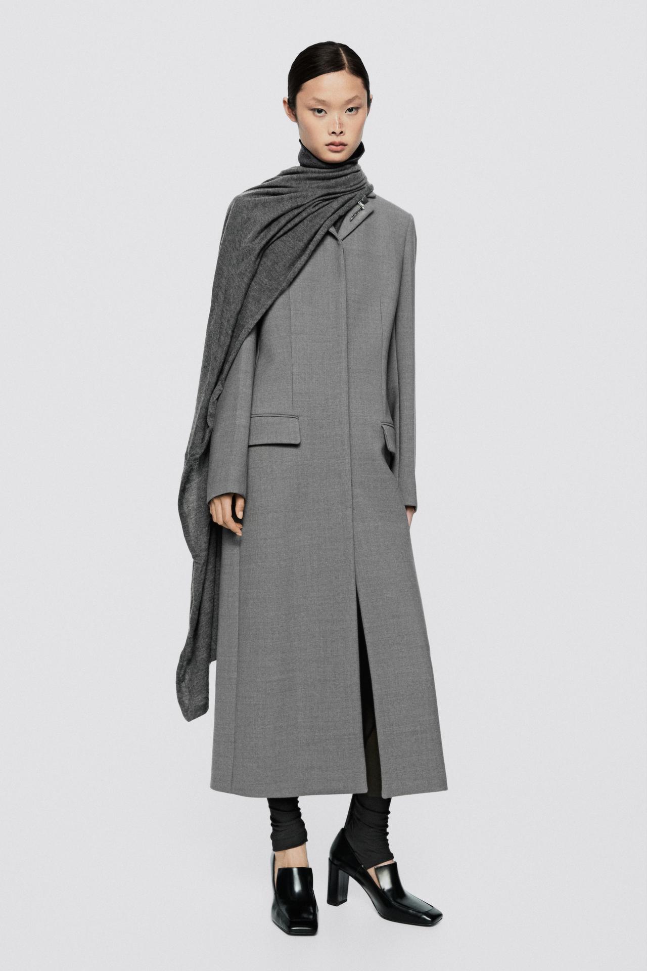 Wool blend long coat - LIMITED EDITION — GREY