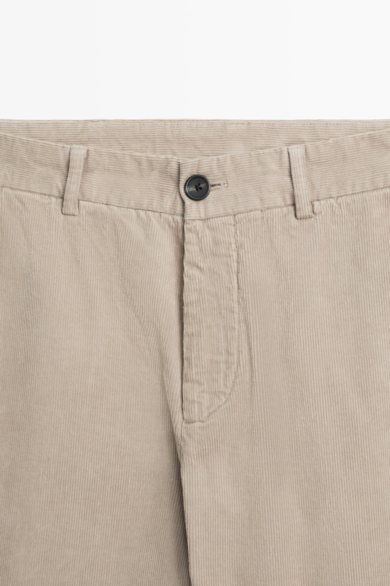 Slim fit corduroy pants — MOLE BROWN