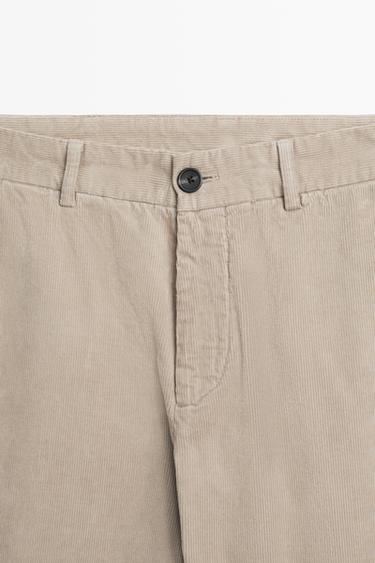Slim fit corduroy pants — MOLE BROWN 9