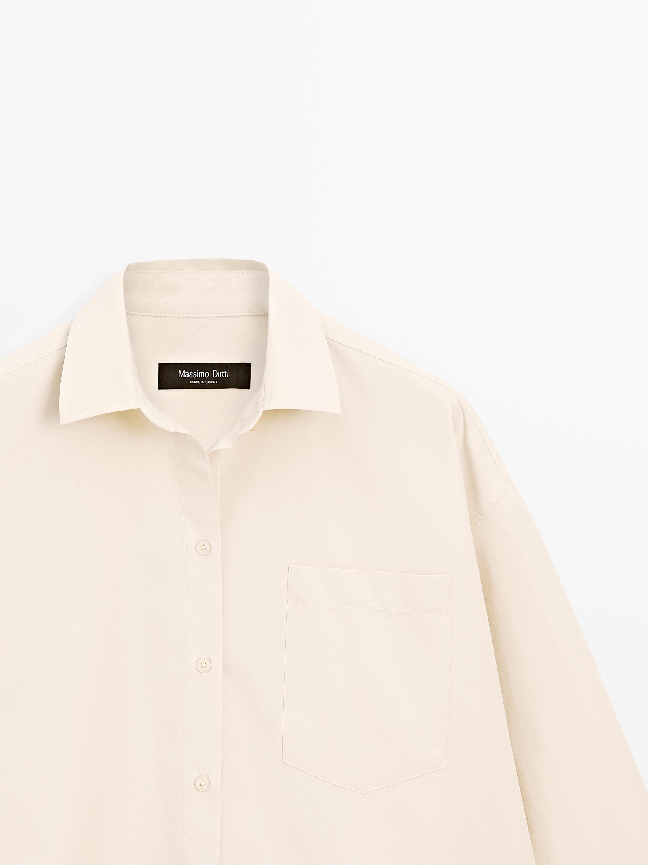100% cotton poplin shirt