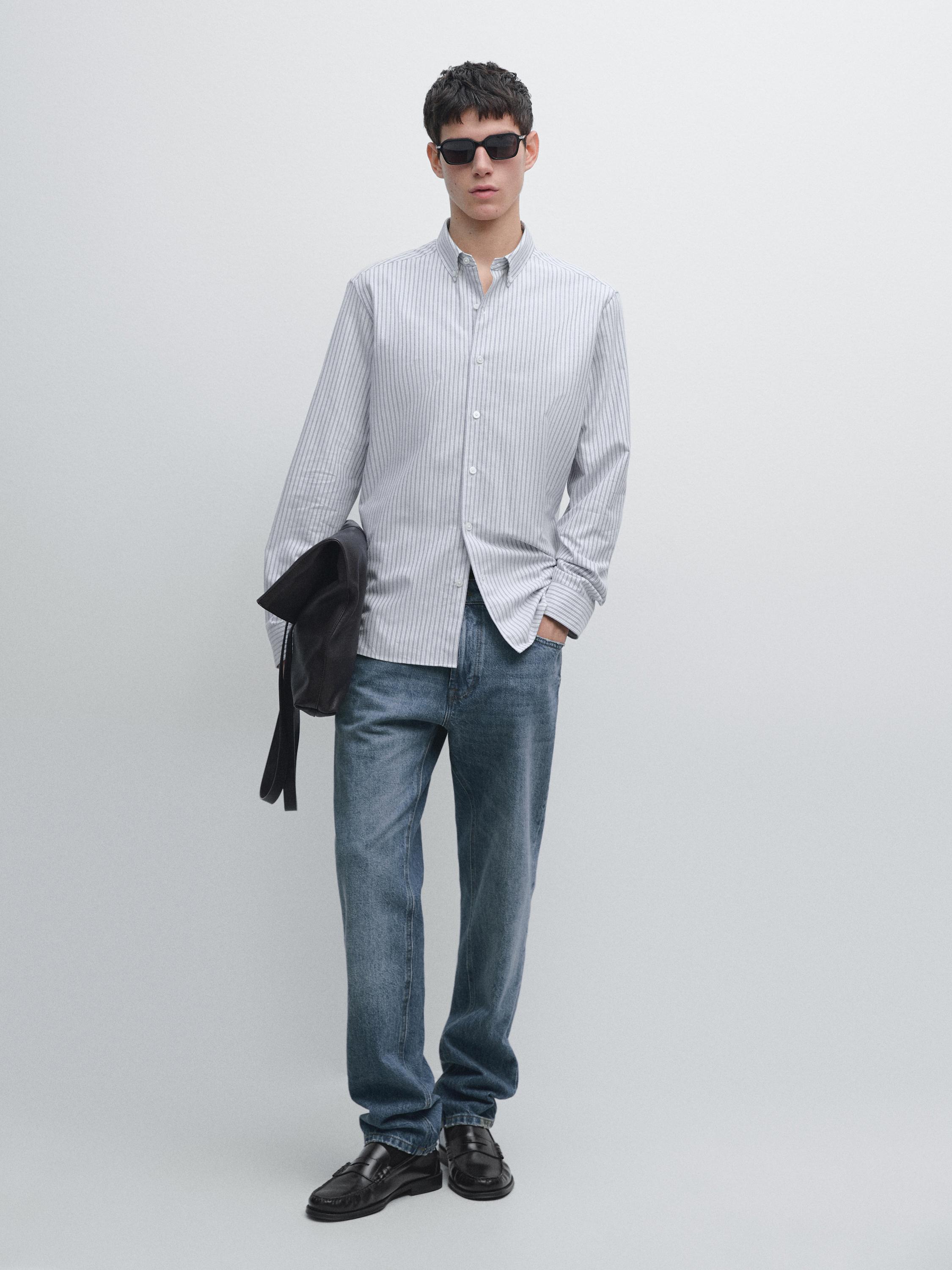 Regular fit double-stripe shirt