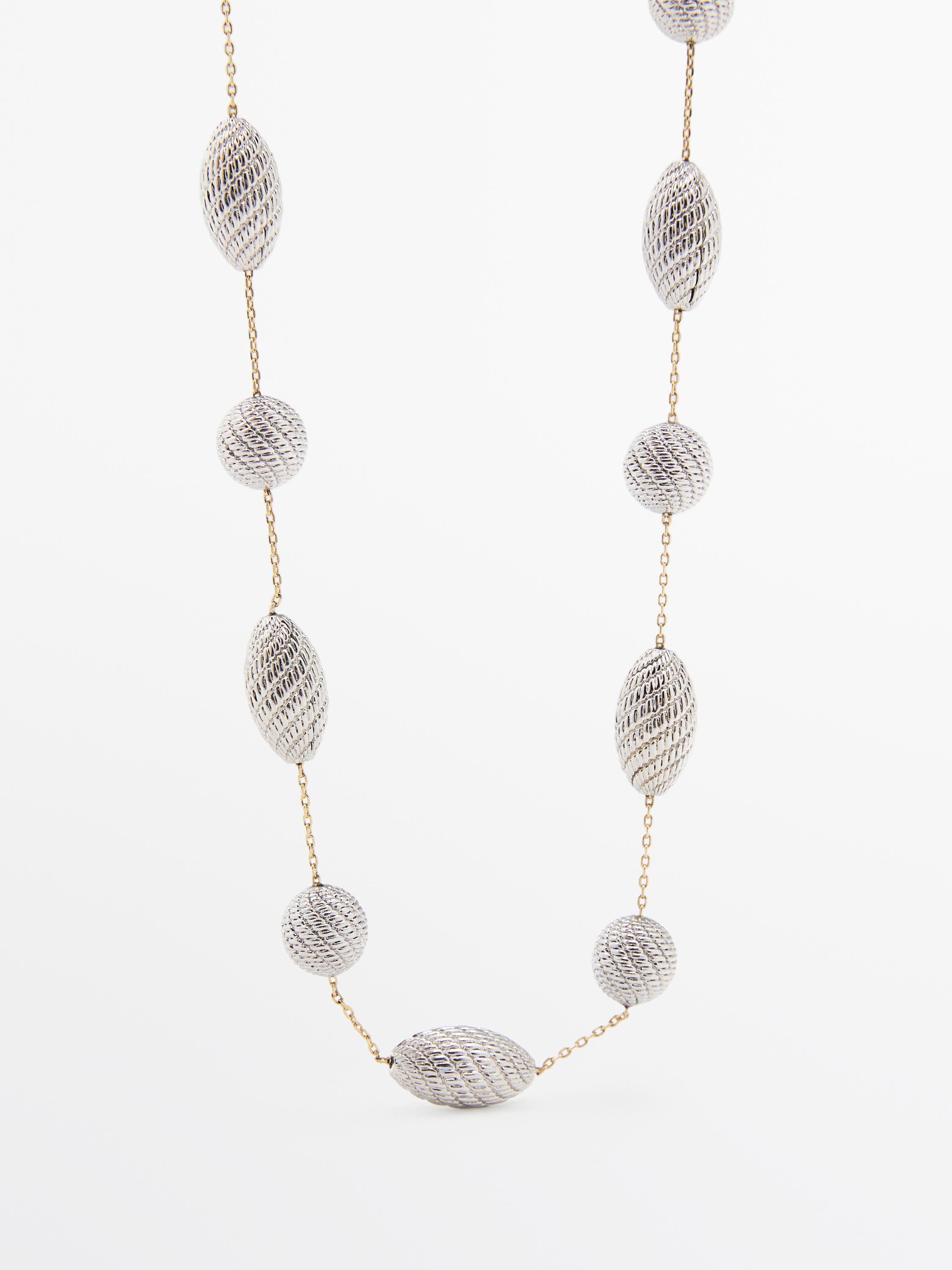 Halskette ovale Elemente Textur