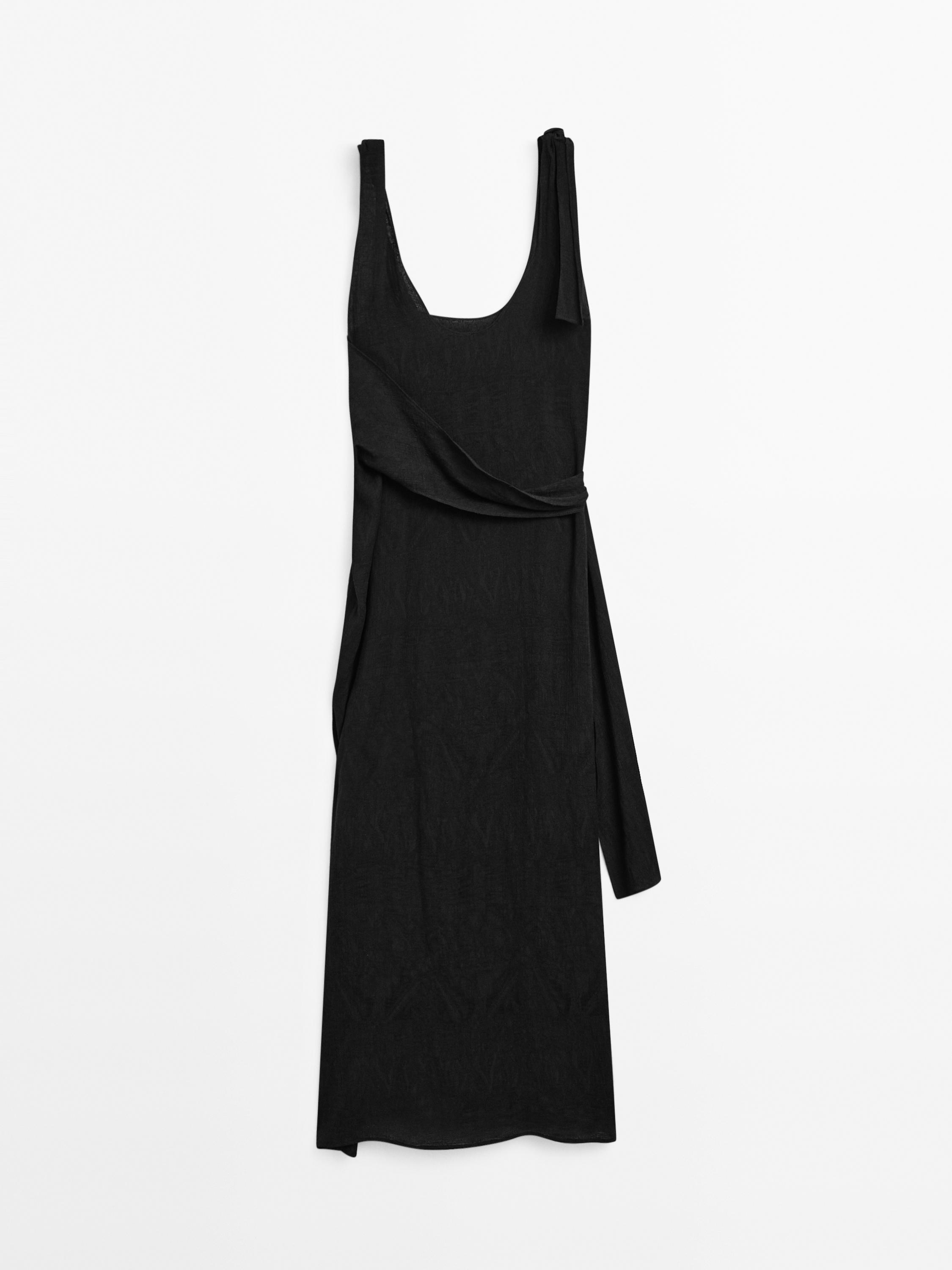Vestido fluido com pormenor de nó - Limited Edition