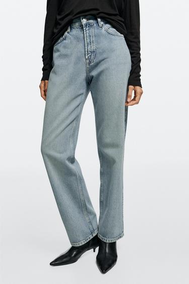 High-waist straight-leg jeans — Light Blue 3