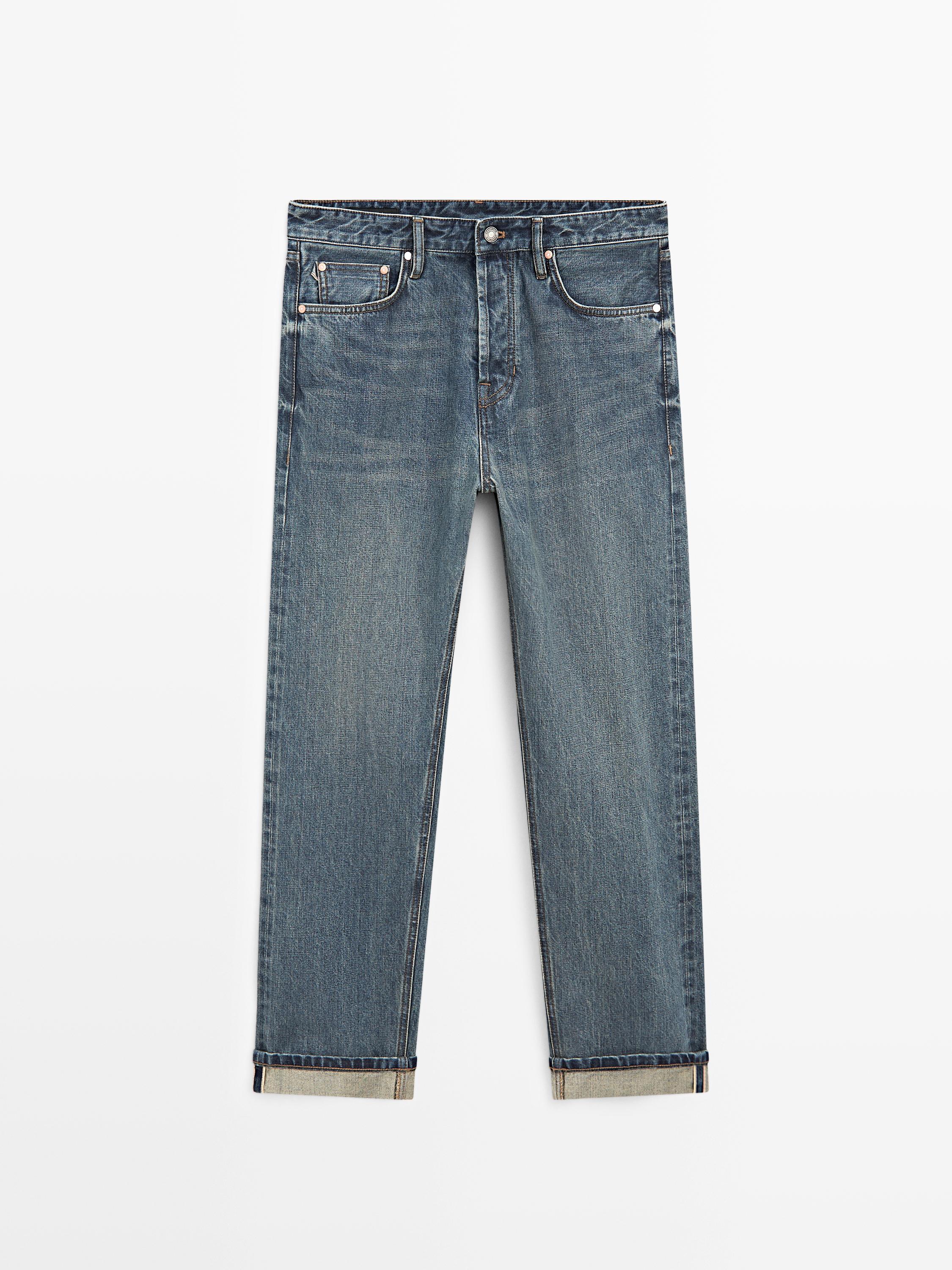 Selvedge fit jeans — MEDIUM BLUE