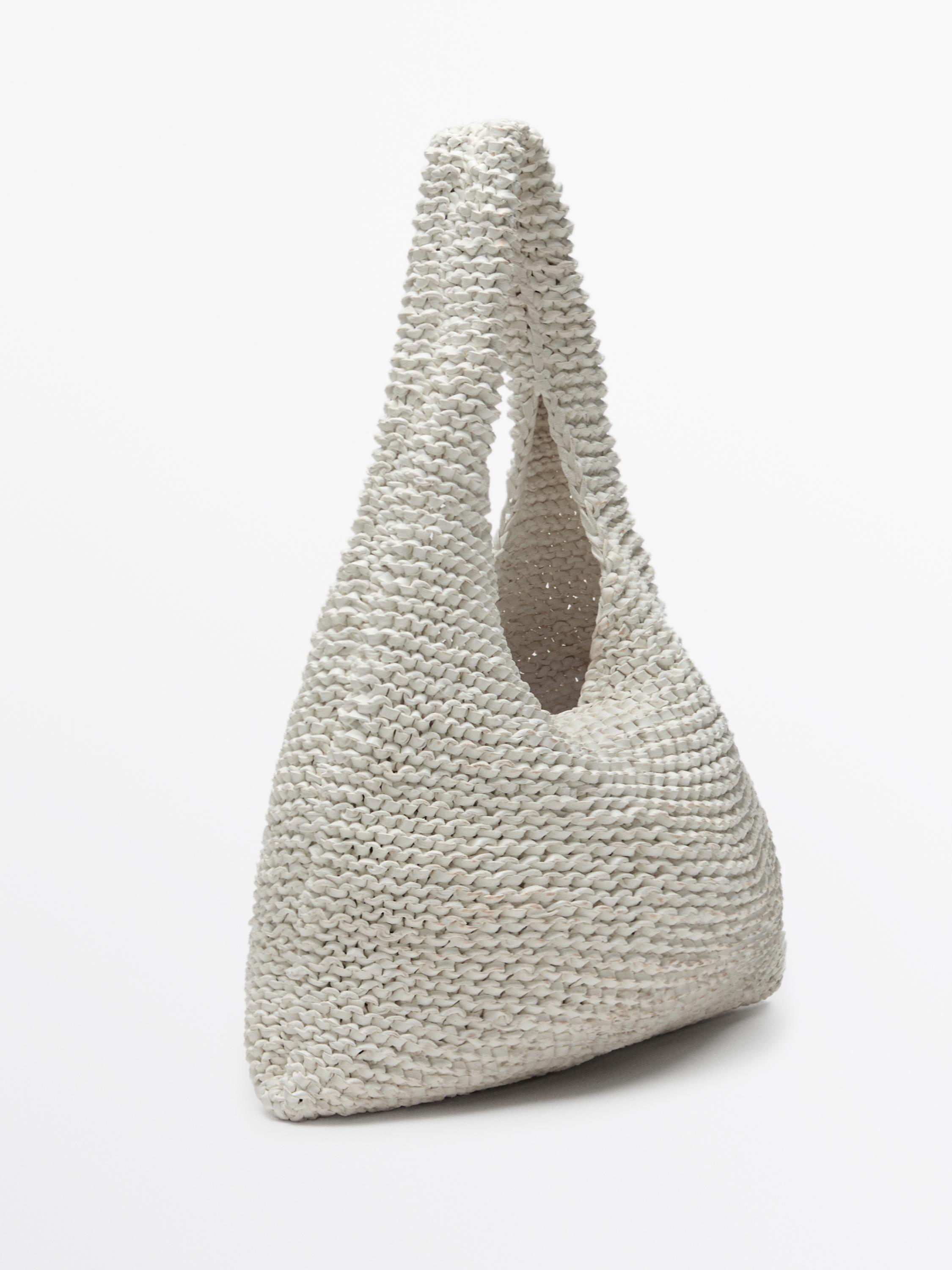 Medium split suede crochet bag - Limited Edition