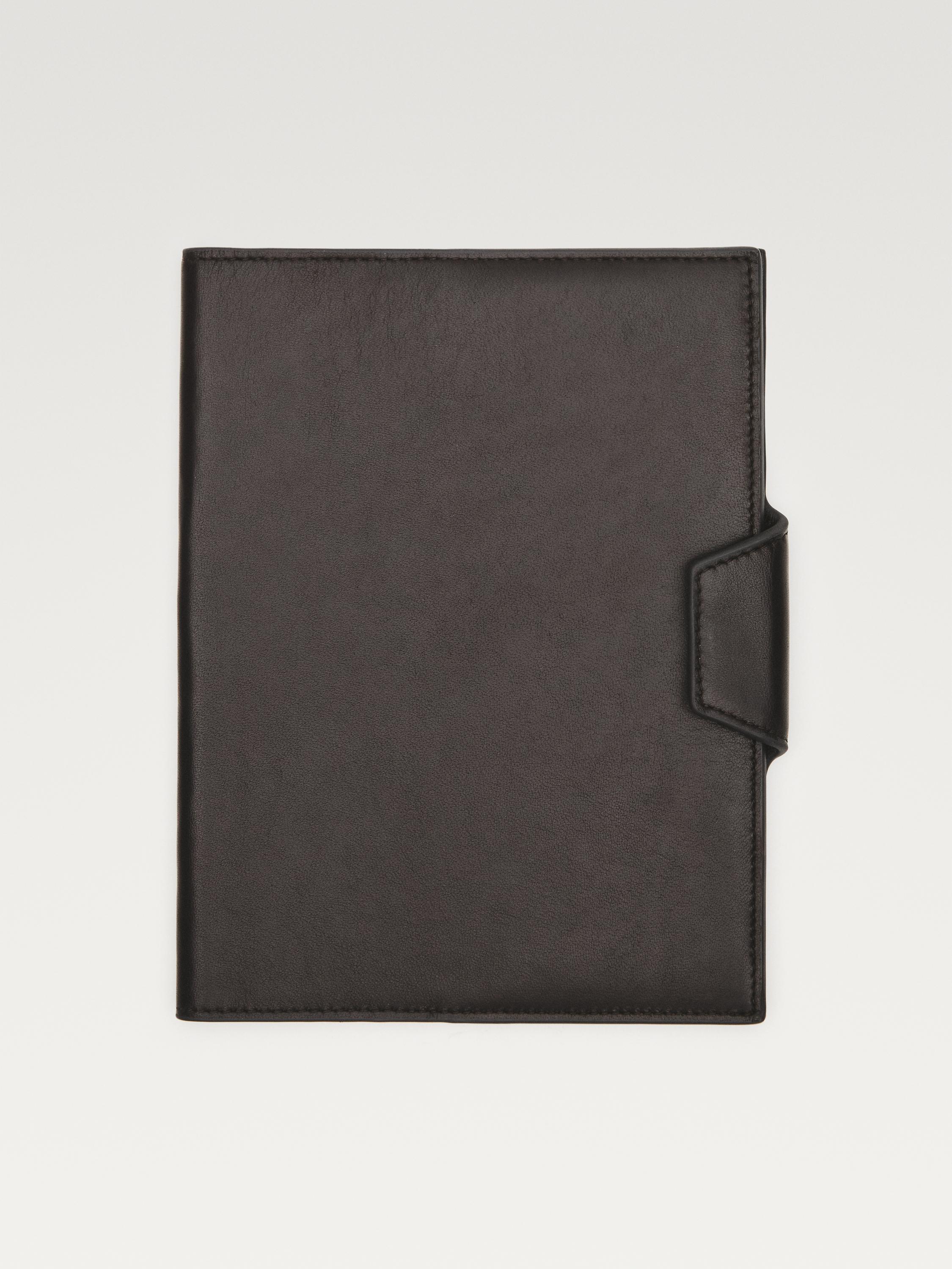 Nappa leather notebook cover — BROWN