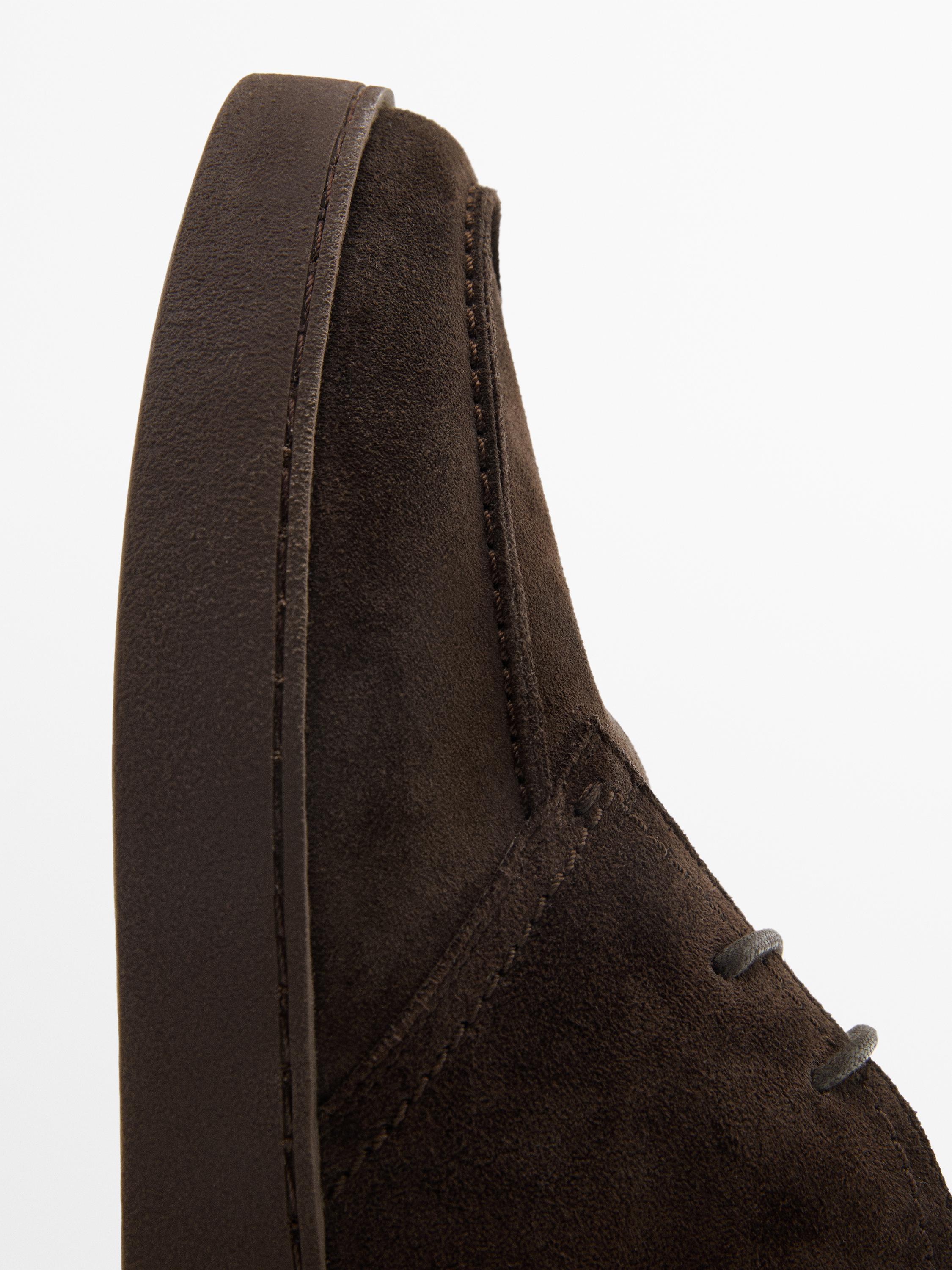 Moc toe boot-style shoes — BROWN
