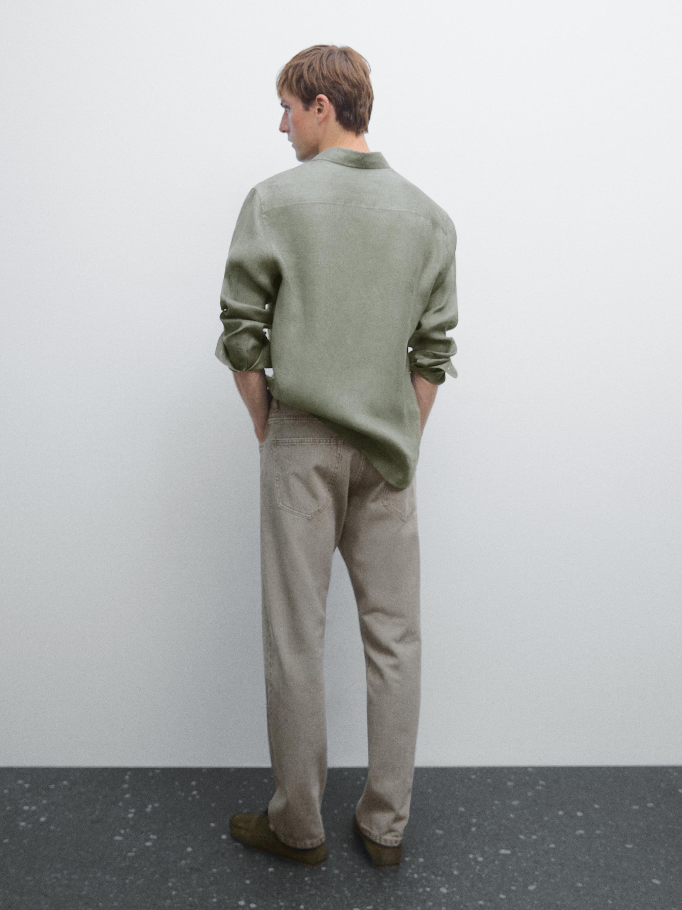 Риза от 100% лен със стандартна кройка