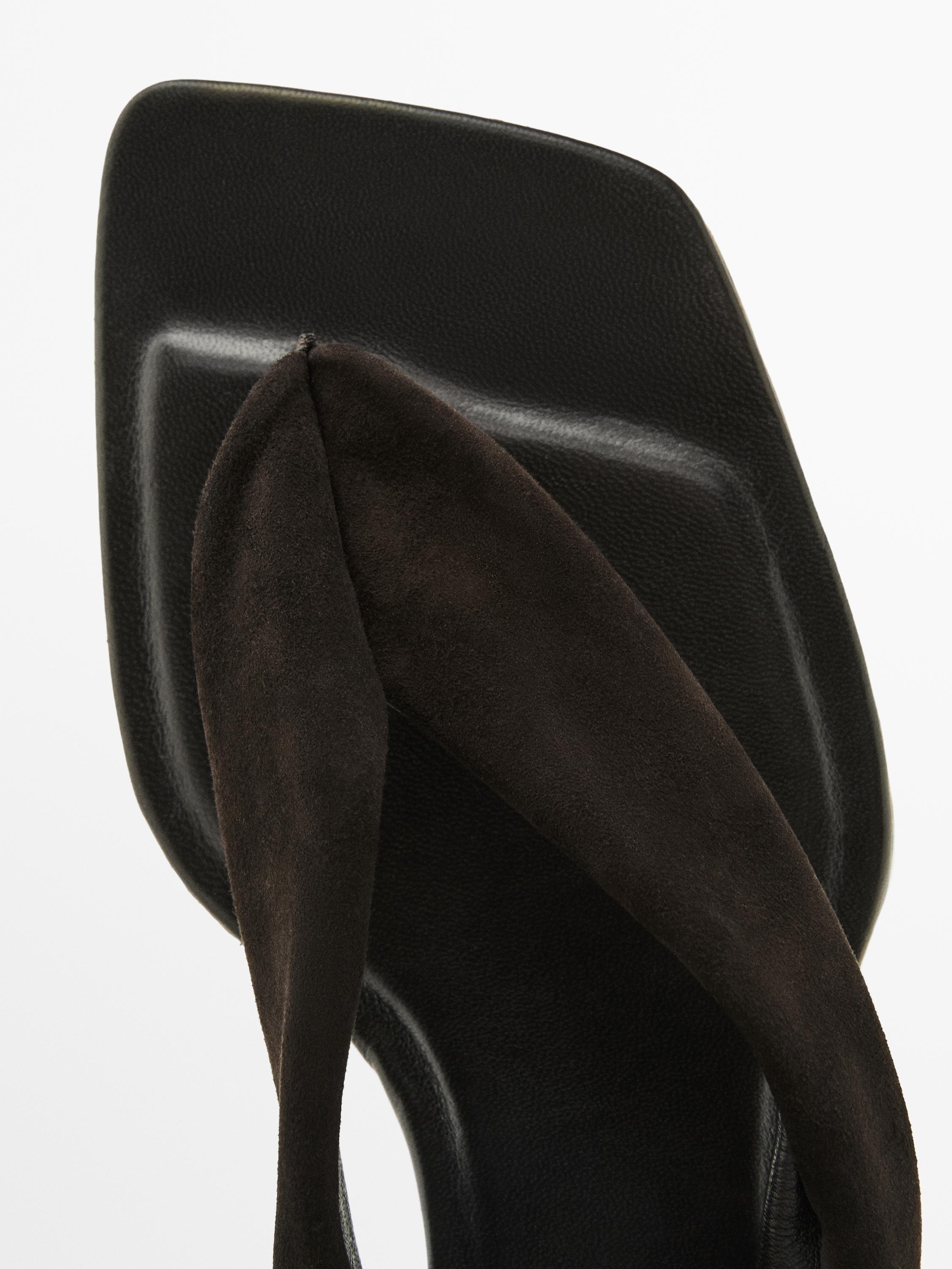 Sandali bassi in pelle scamosciata - Limited Edition