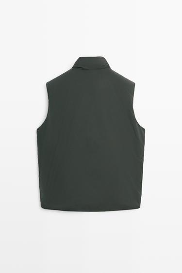 Ultra-lightweight water-repellent down gilet — DARK MARL 6