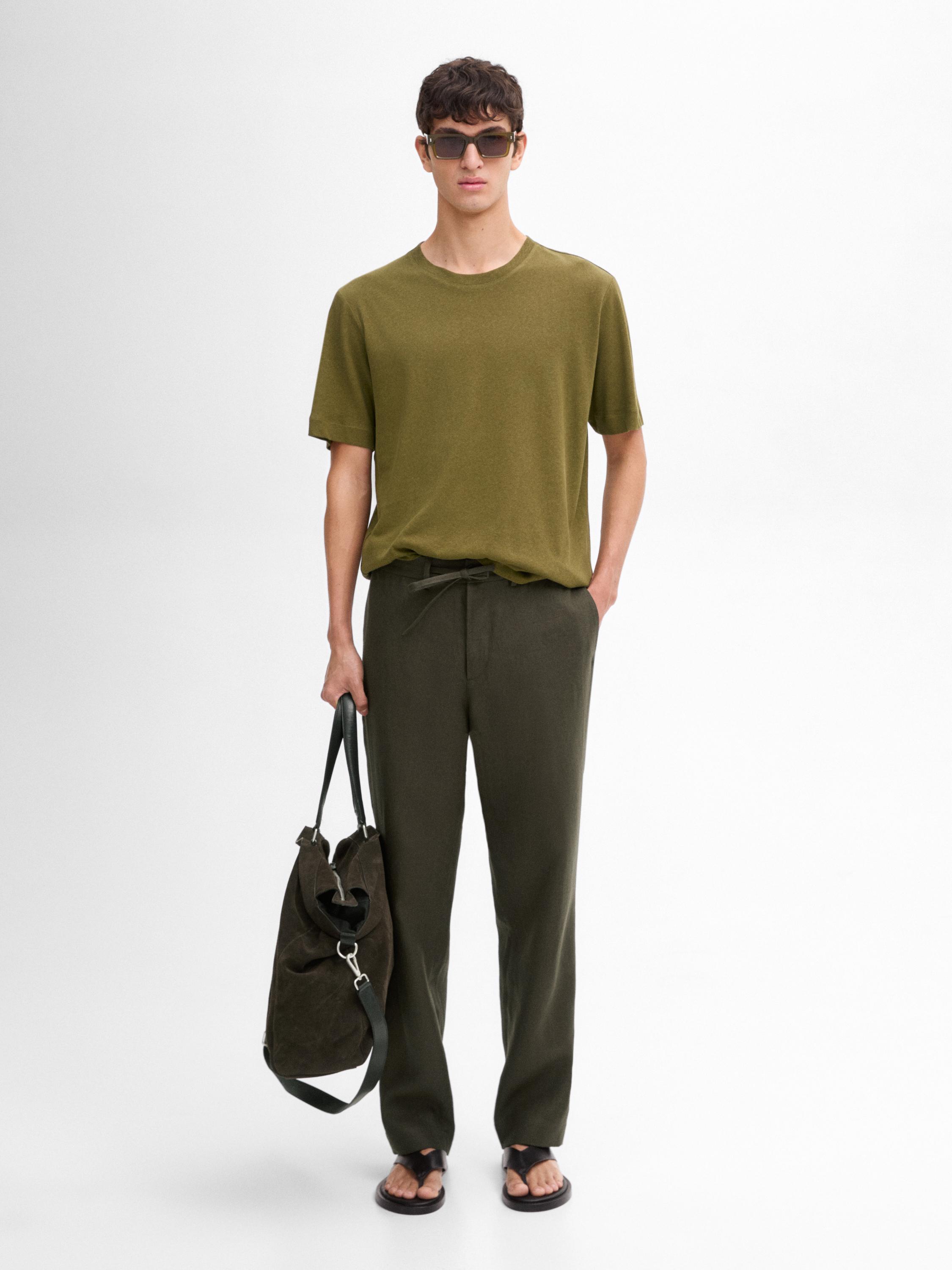 Lightweight linen blend T-shirt