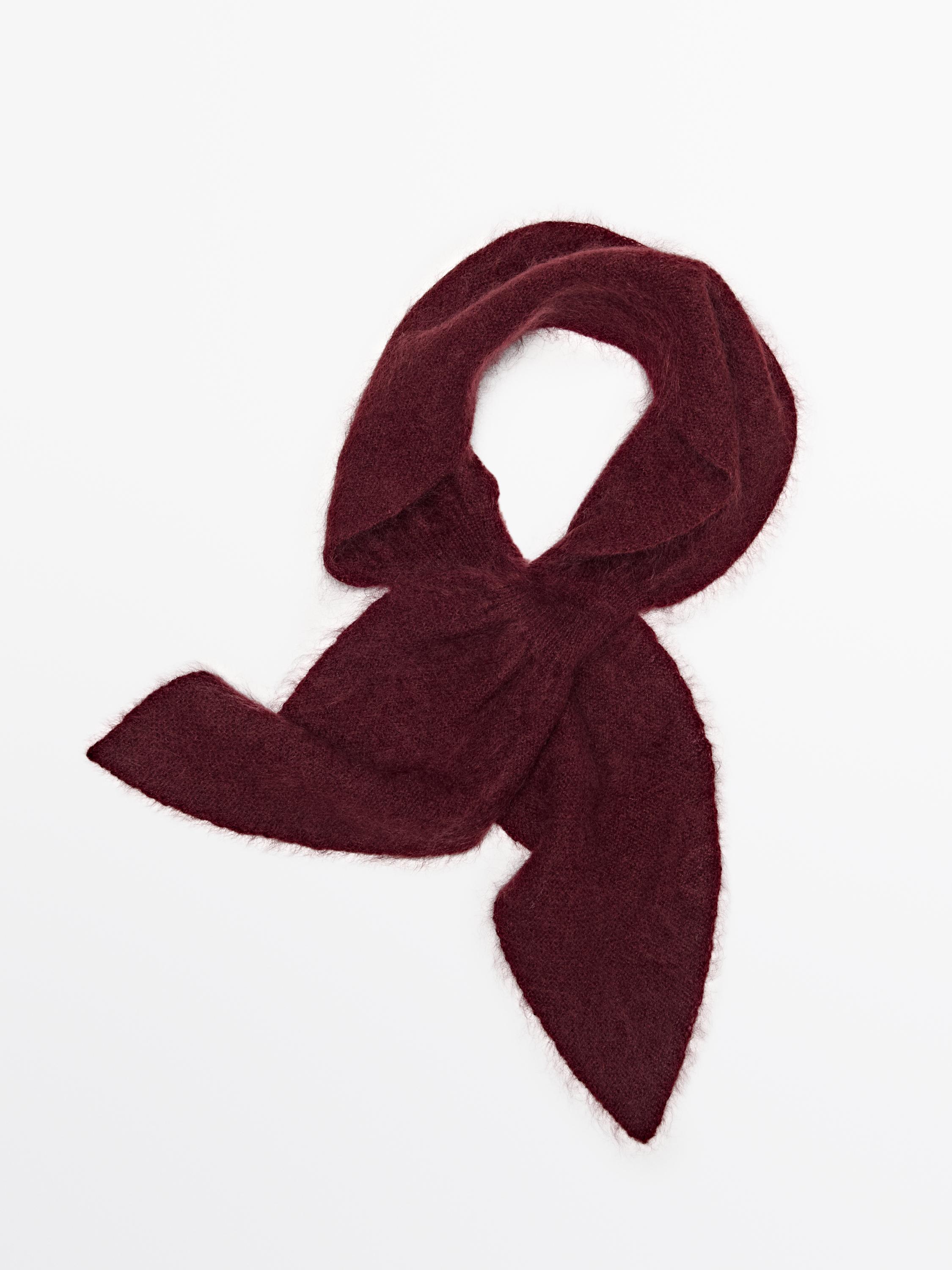 Cravată tip fundă din tricot de cașmir 100%