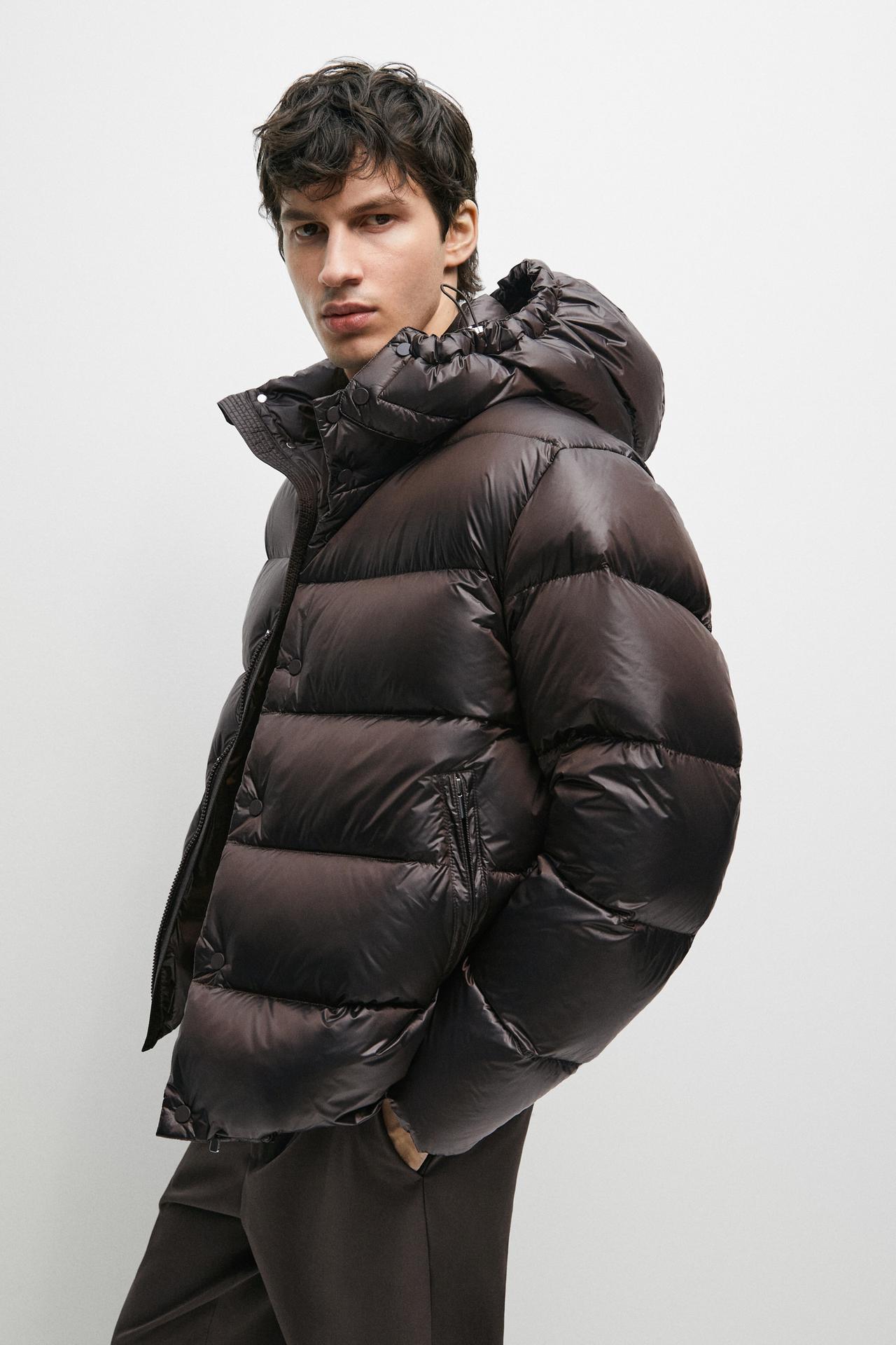 Shiny down jacket — PURPLE