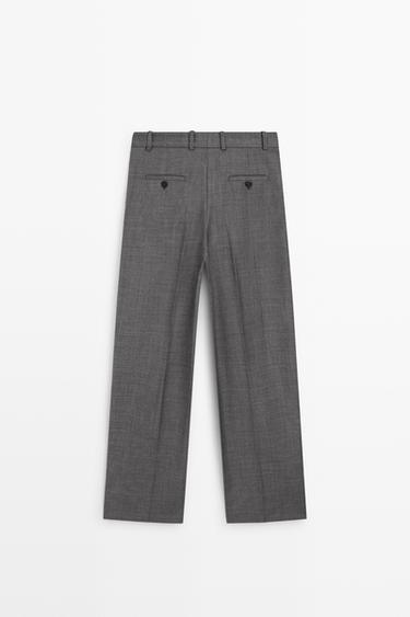 100% wool suit pants — DARK GREY 6