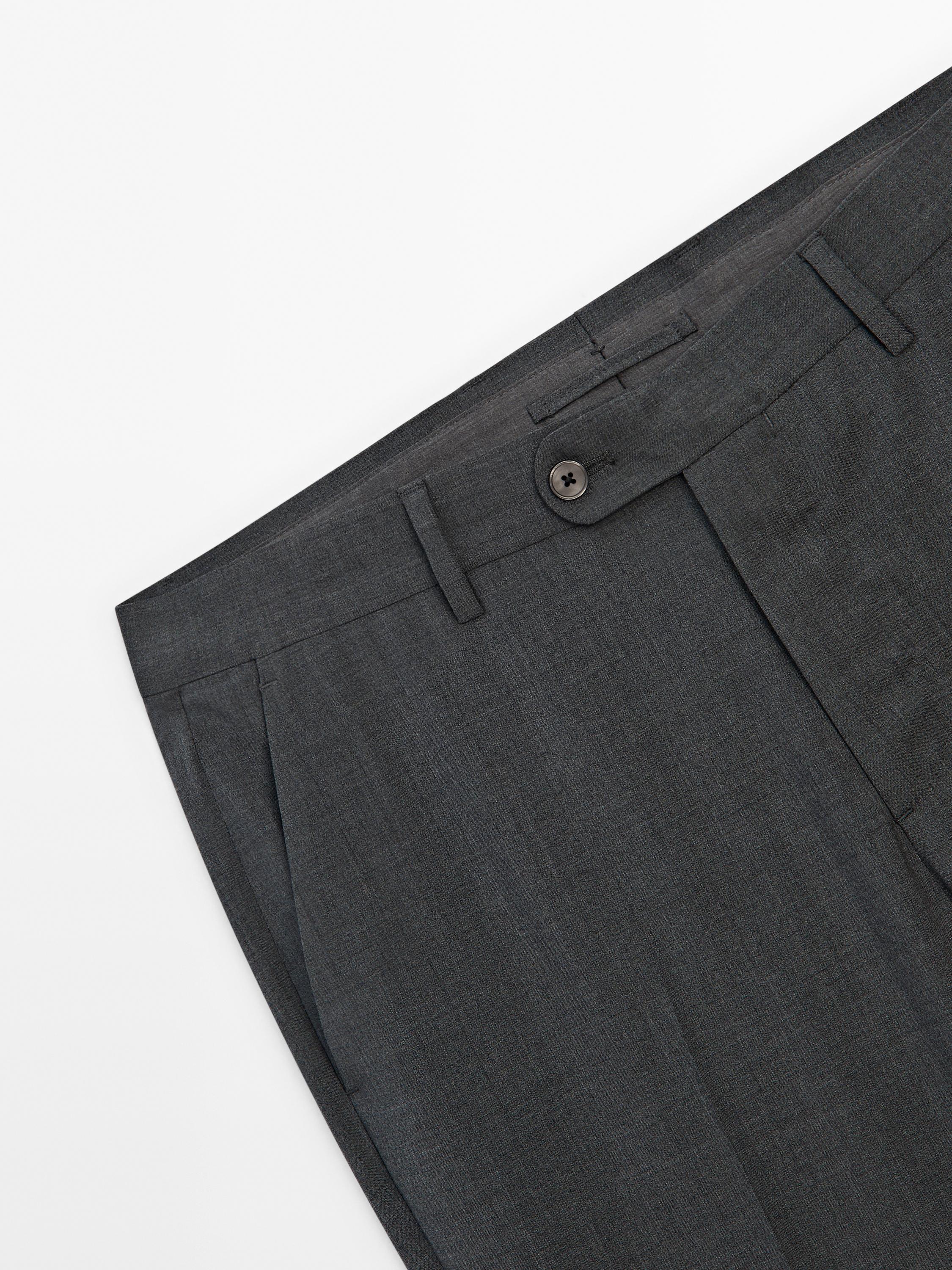 100% wool suit trousers