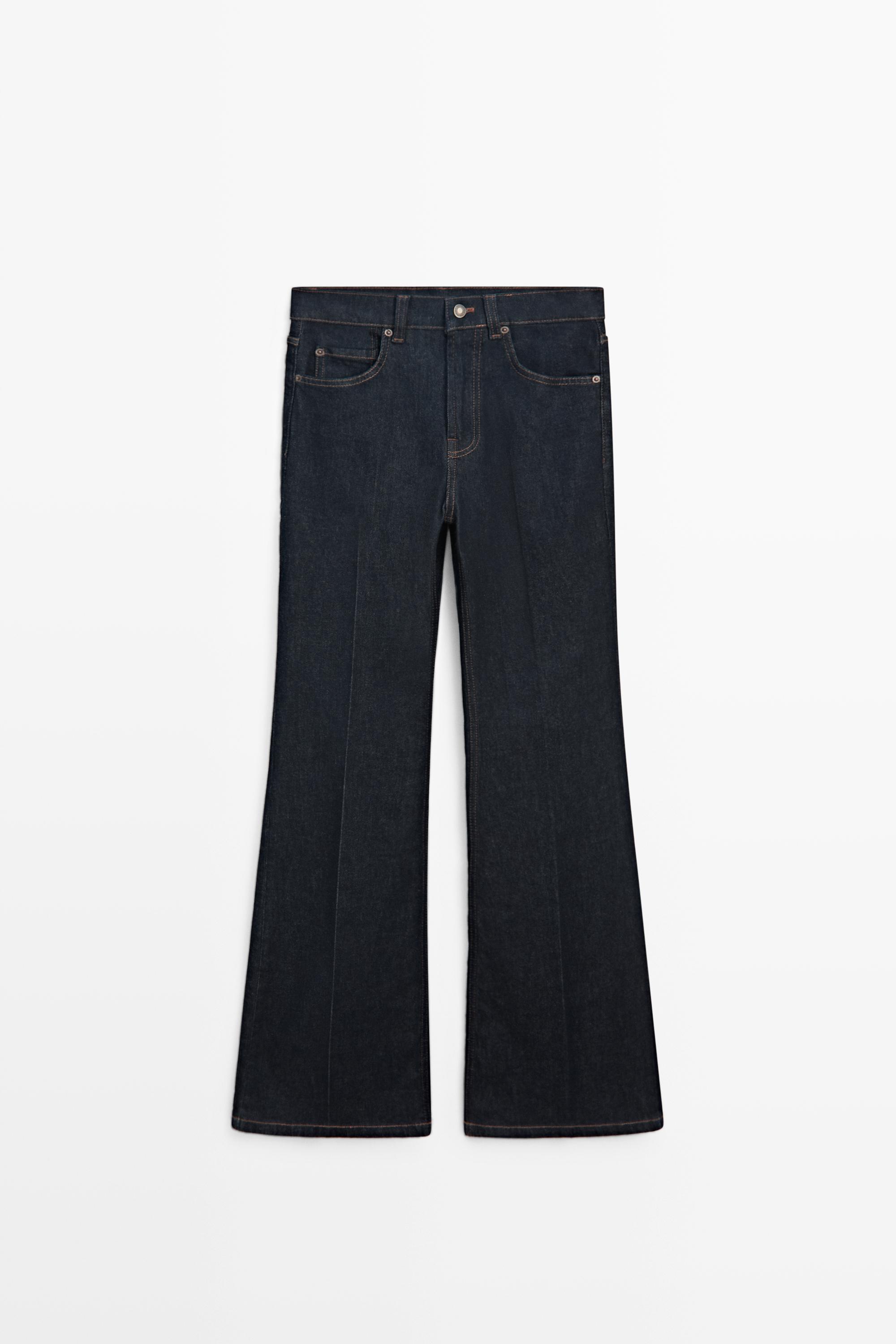 Jean skinny flare taille haute