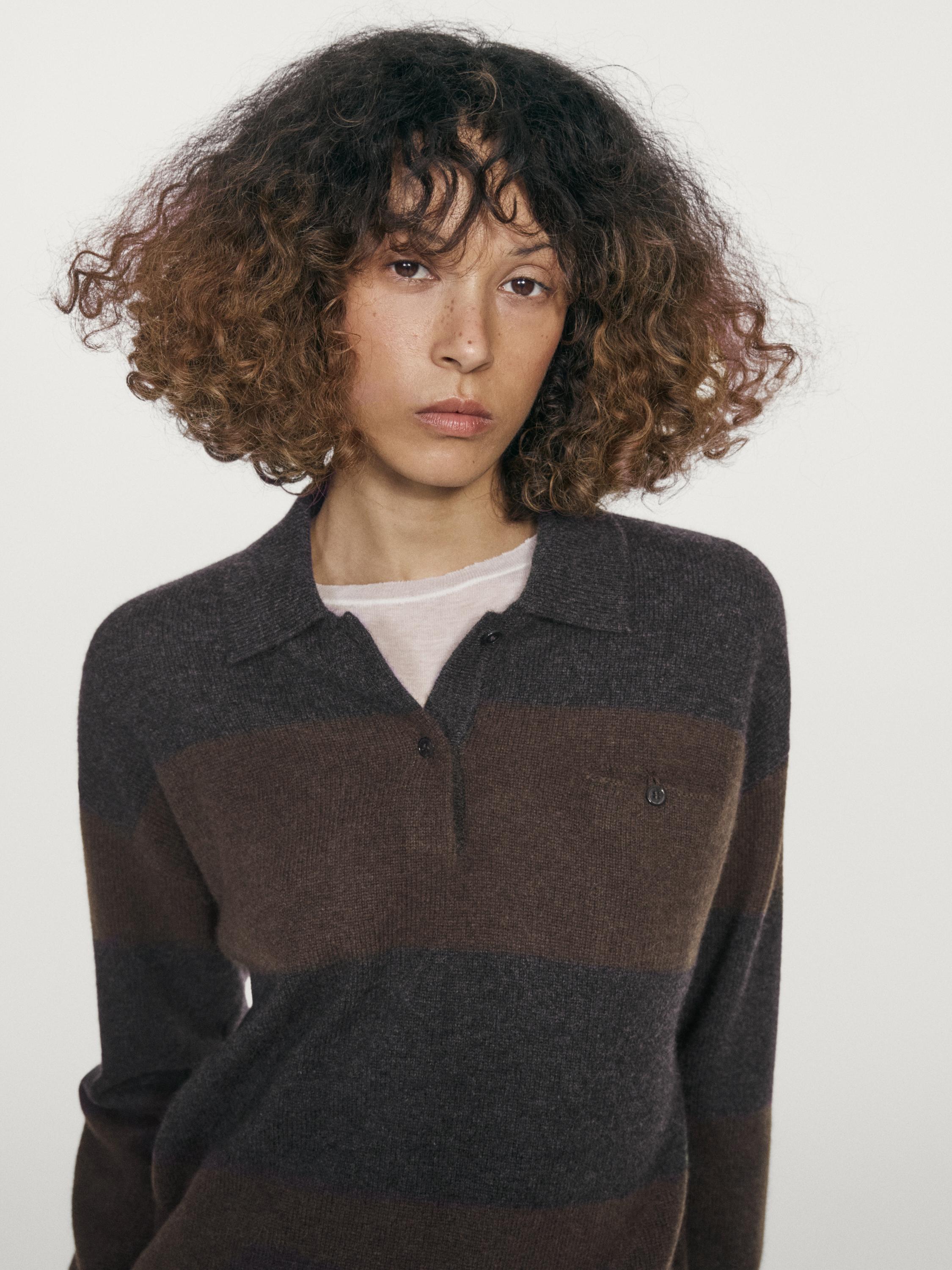 Kaschmirpullover mit Taschendetail