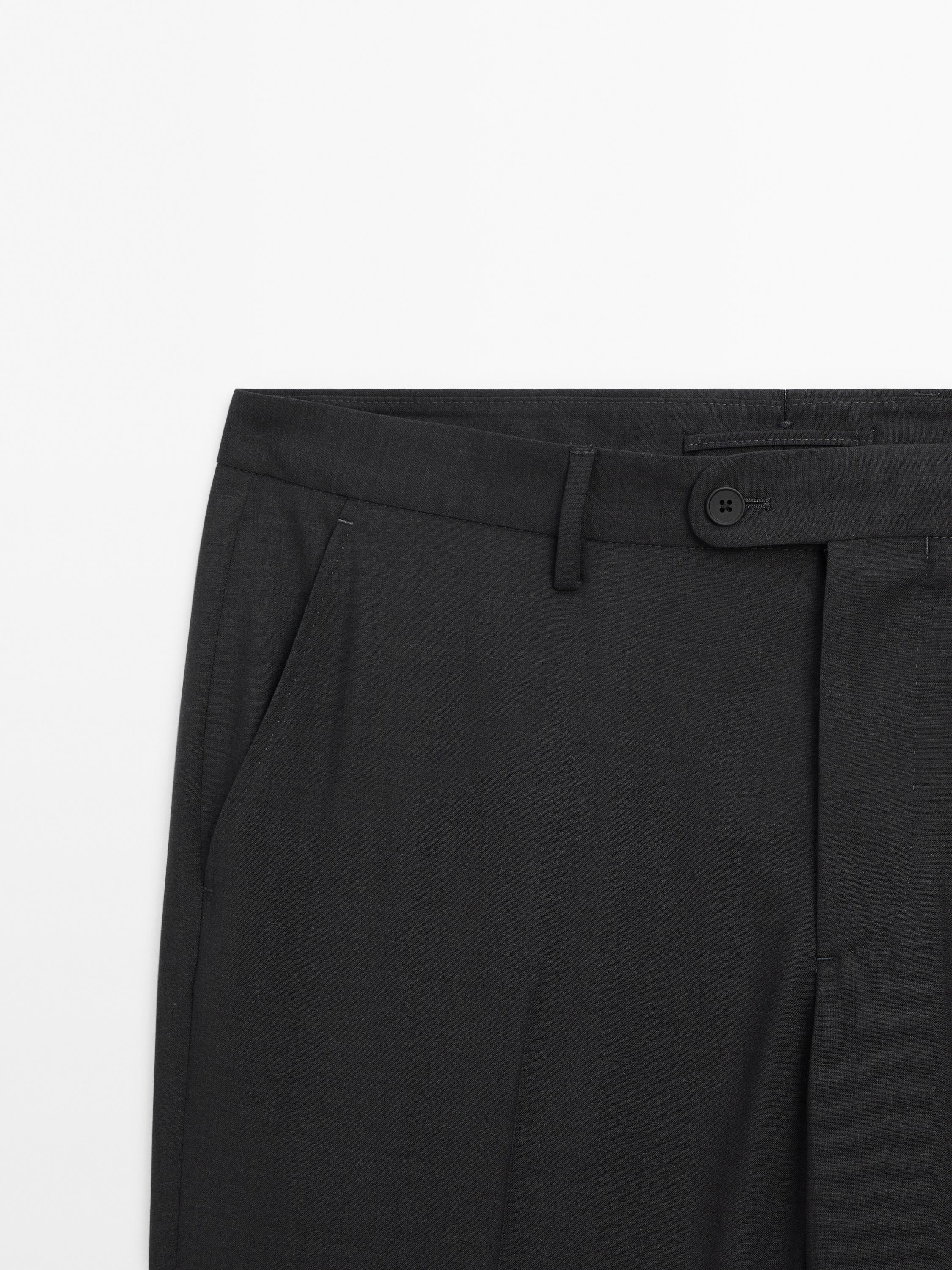 100% wool suit trousers