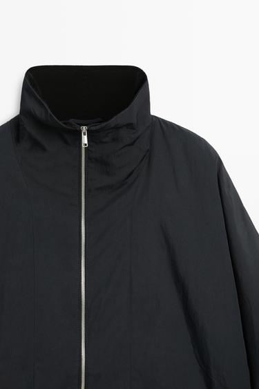 Quilted corduroy-collar parka — NAVY BLUE 4