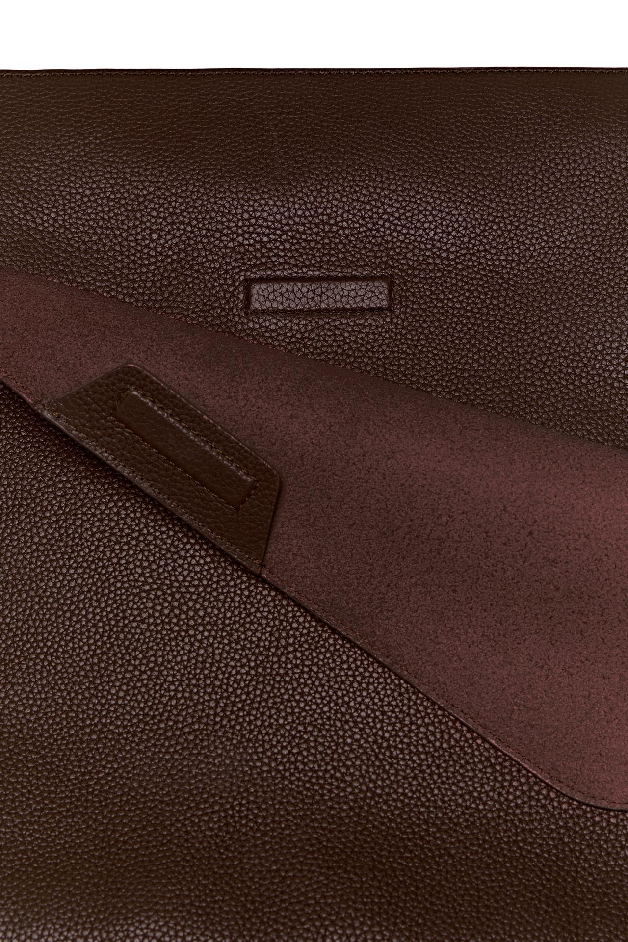 Large nappa leather flap bag - LIMITED EDITION — BROWN