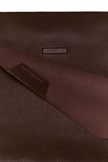 Large nappa leather flap bag - LIMITED EDITION — BROWN 9