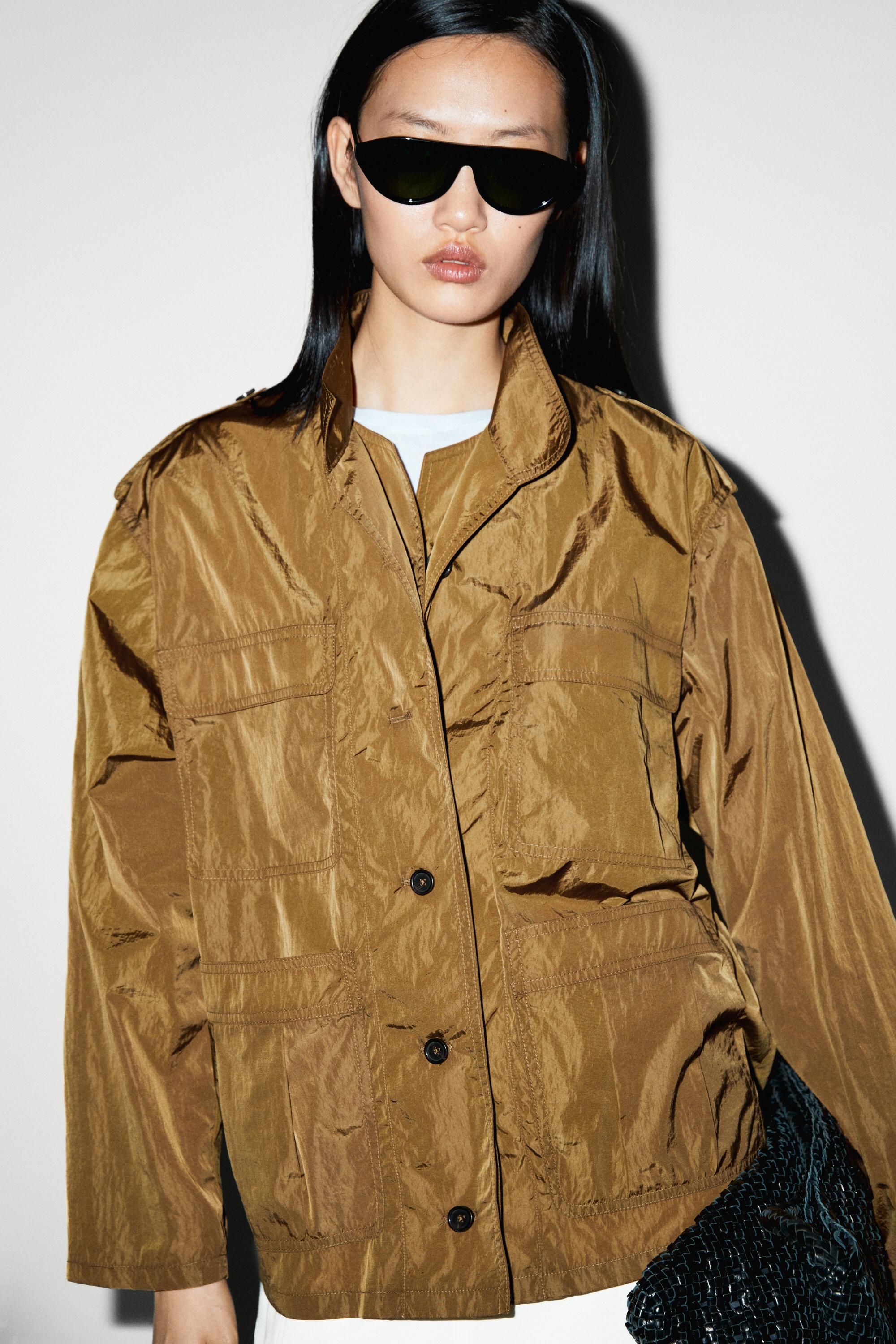 Technical overshirt with pocket details — TOFFEE