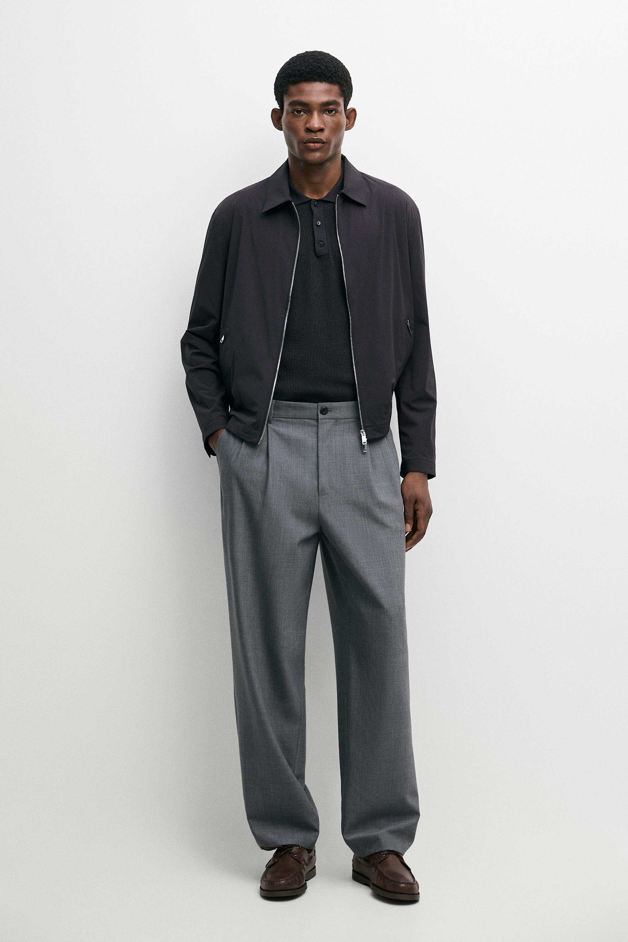Lightweight short jacket — NAVY BLUE