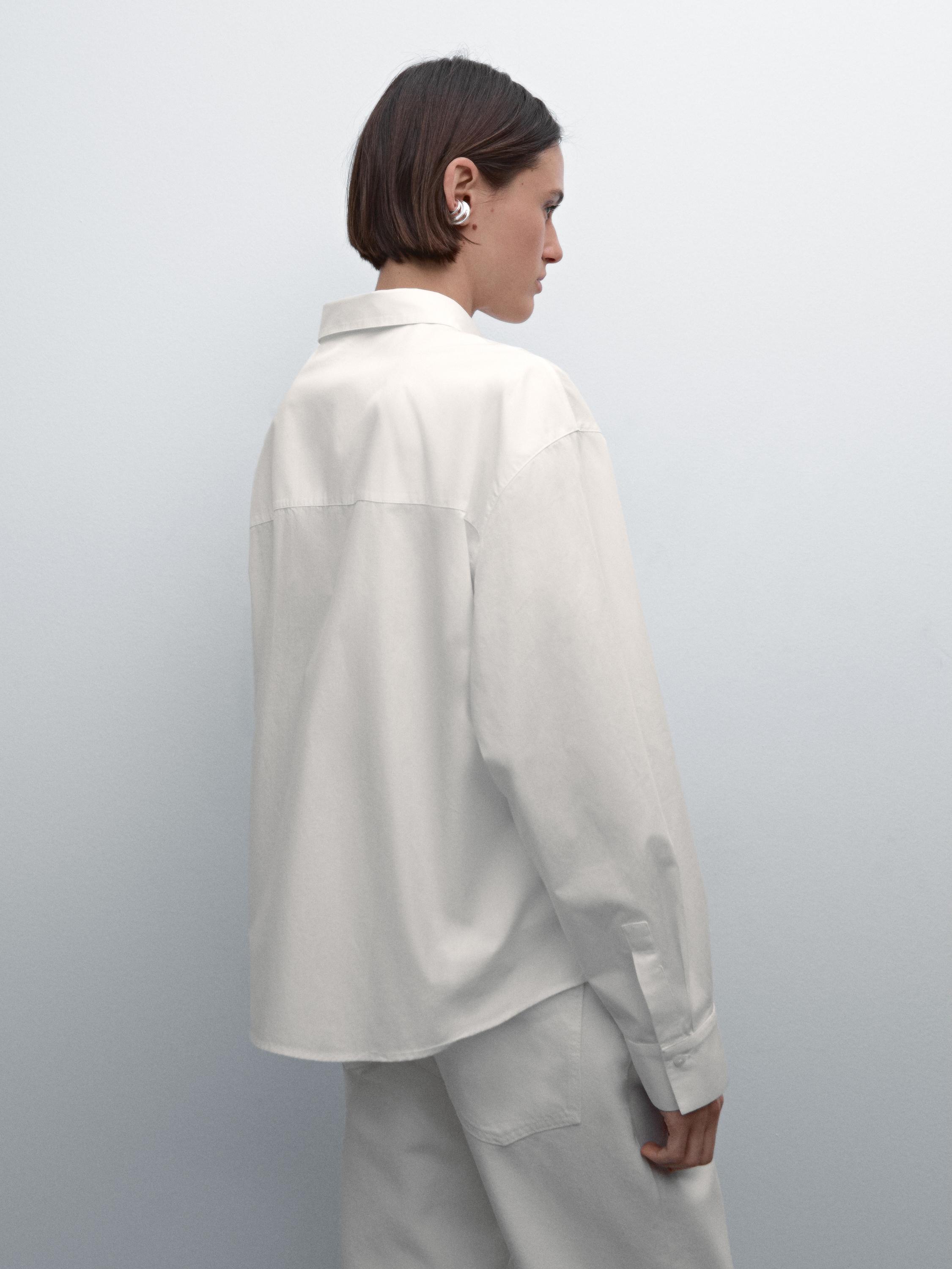 Shirt with embroidered placket detail