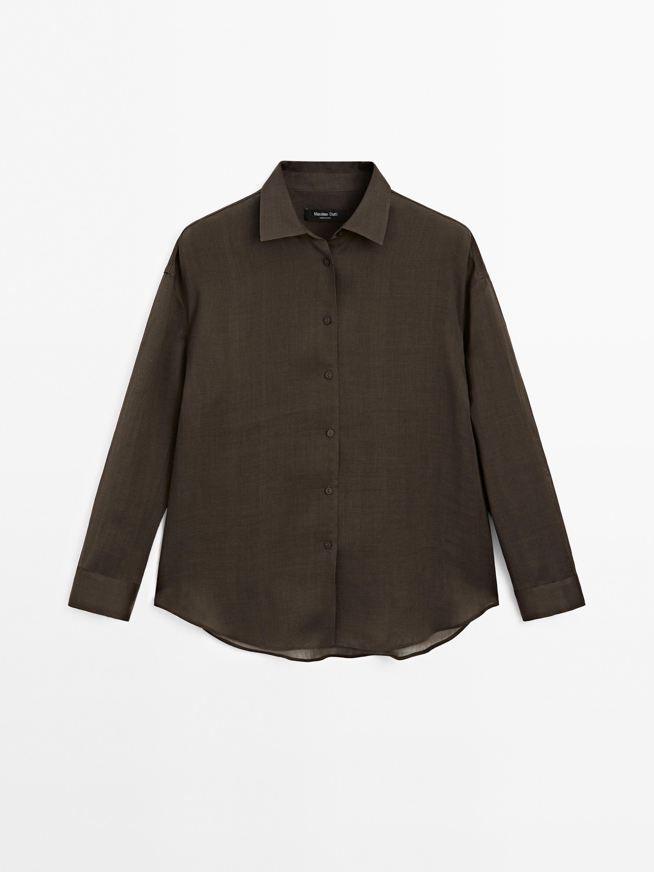 Camicia morbida in misto ramiè