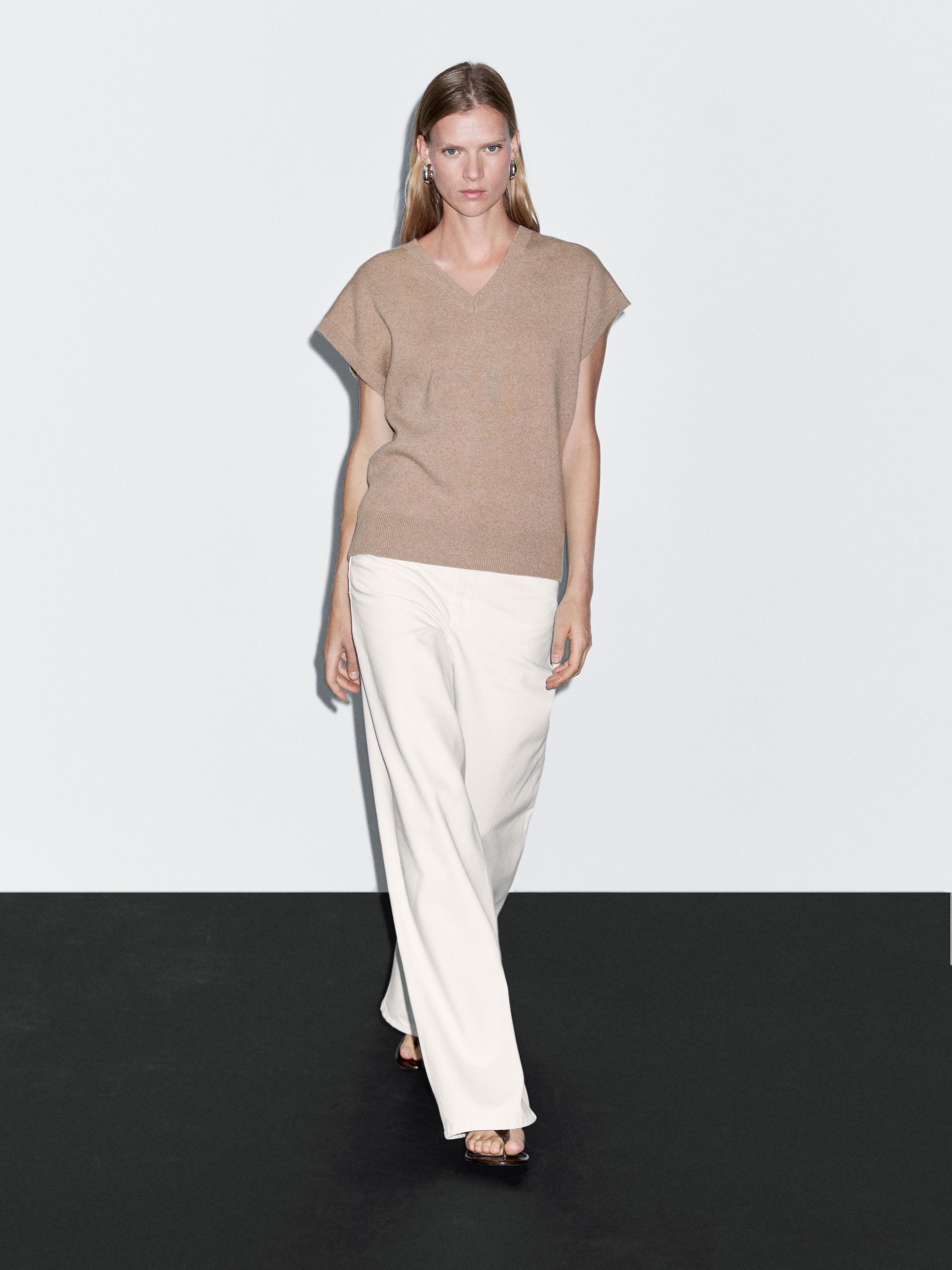 羊毛混紡針織背心