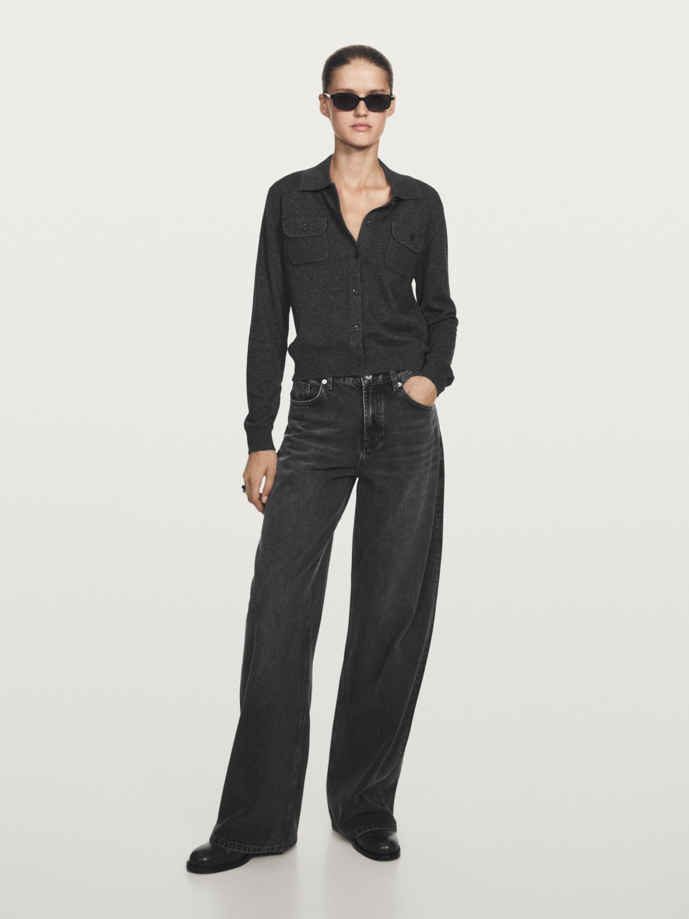 High-waist barrel fit jeans