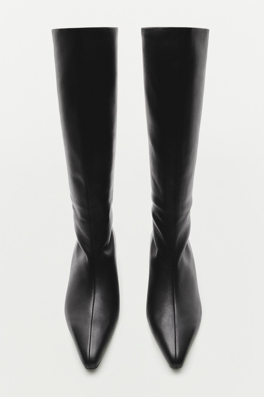 Massimo Dutti Dəri platform ayaqqabı