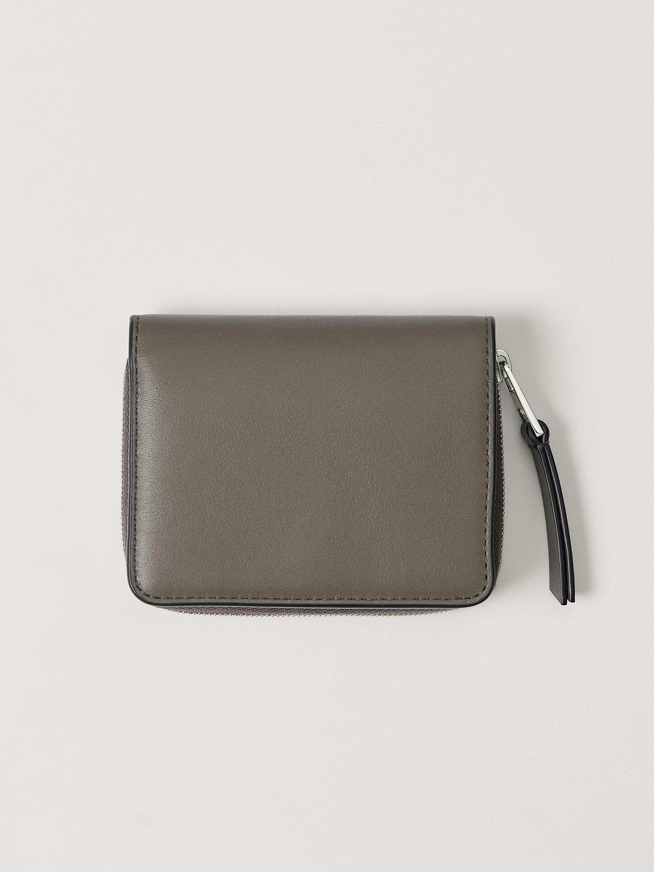 Nappa leather wallet with card holder