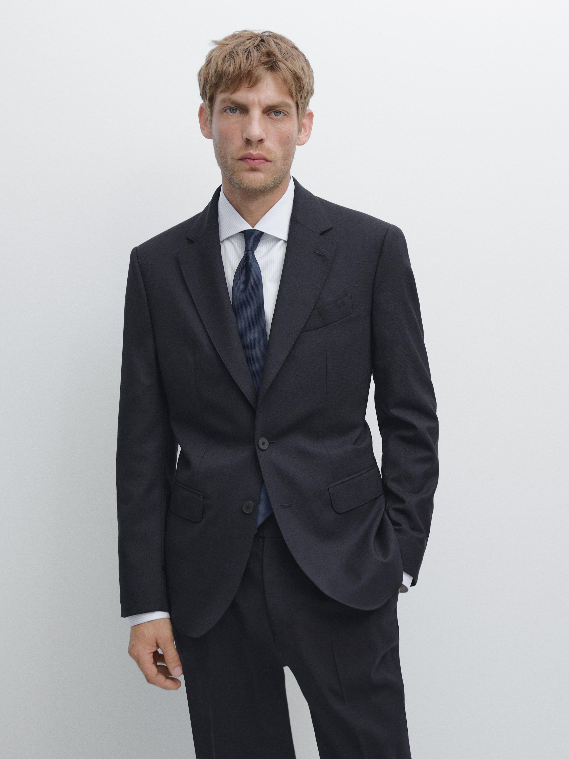 Habitjakke i uldblanding