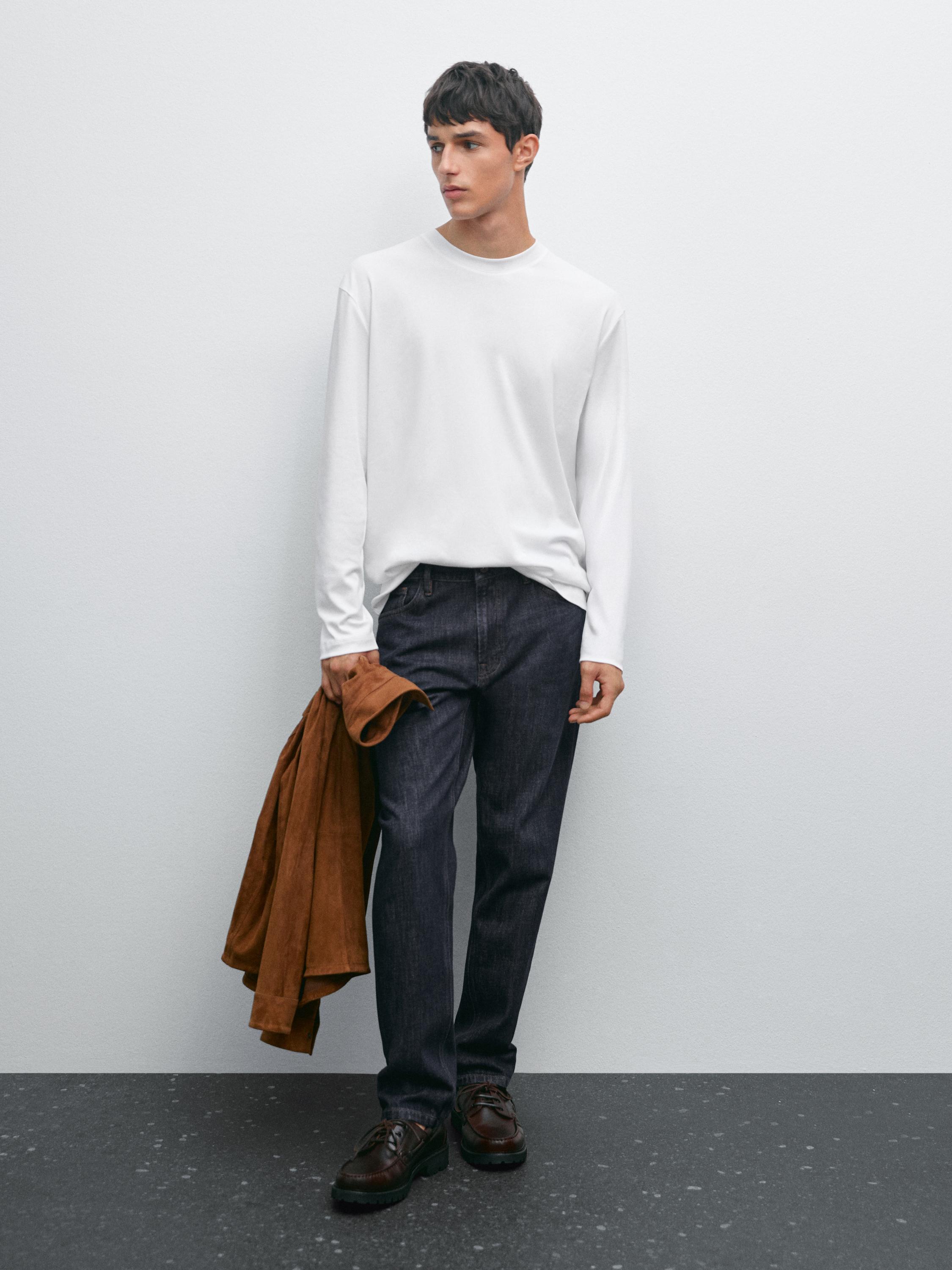 T-shirt manches longues en coton medium weight