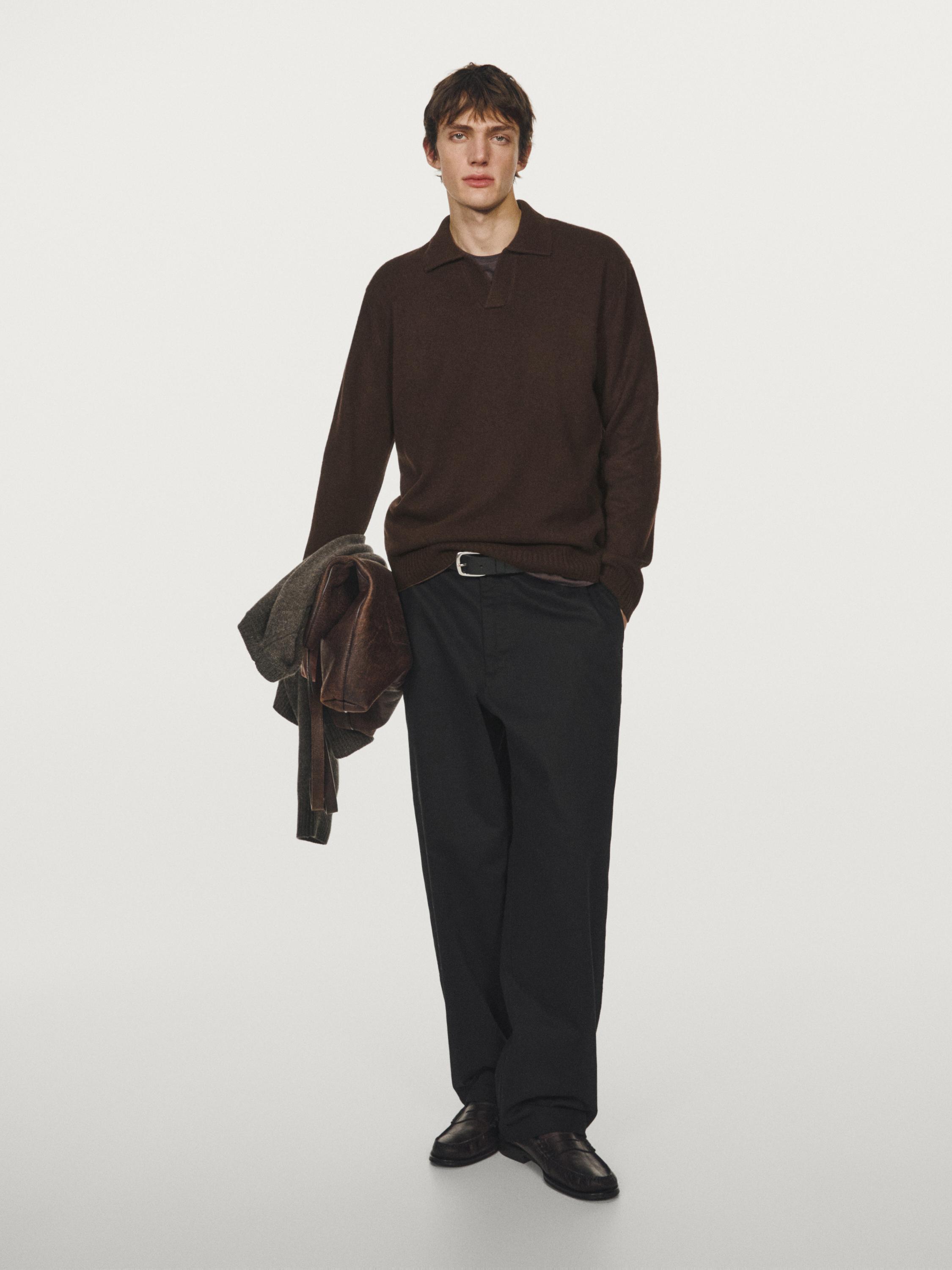 Pantalon large 100 % coton