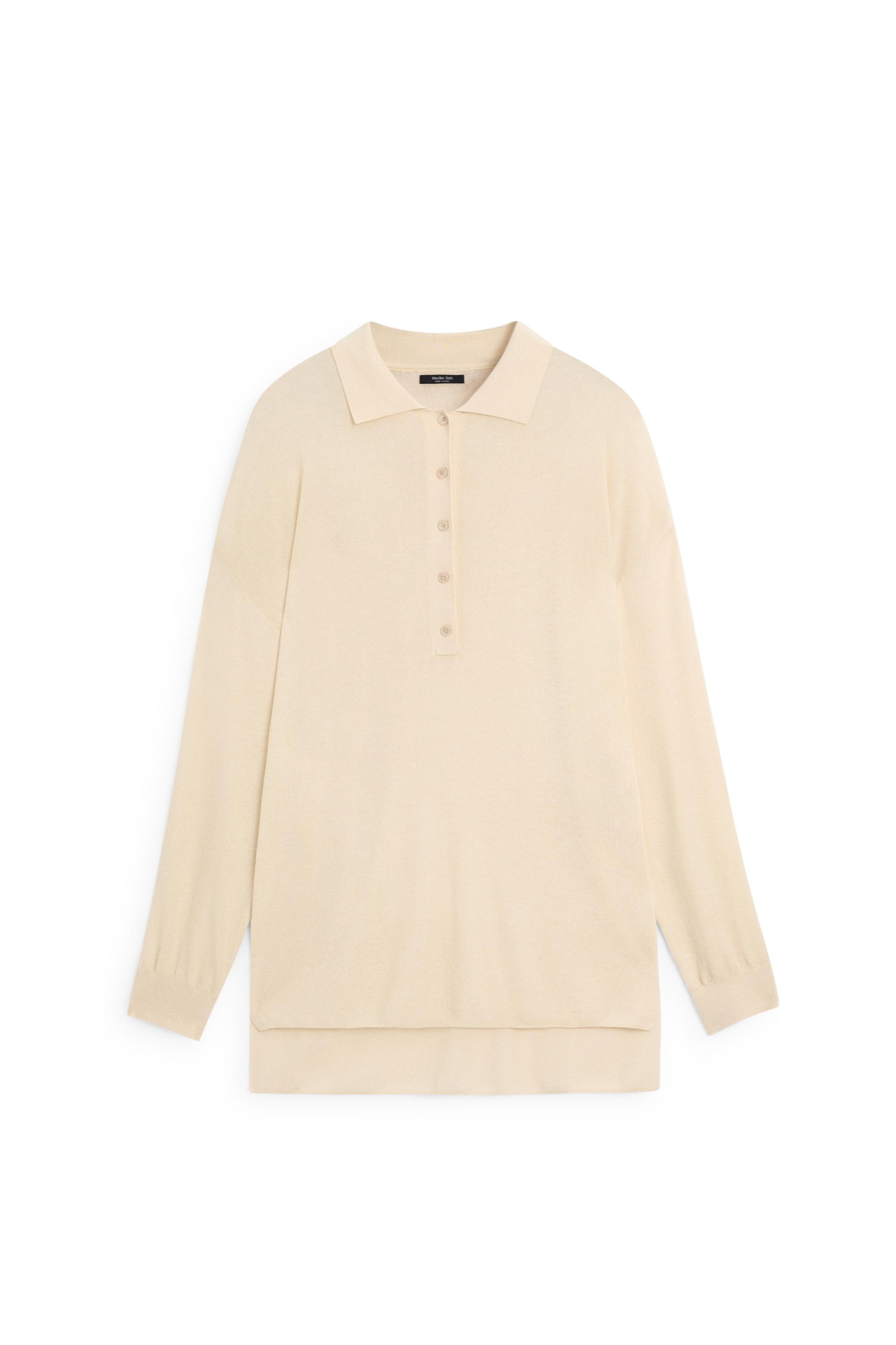 Polo collar sweater — IVORY