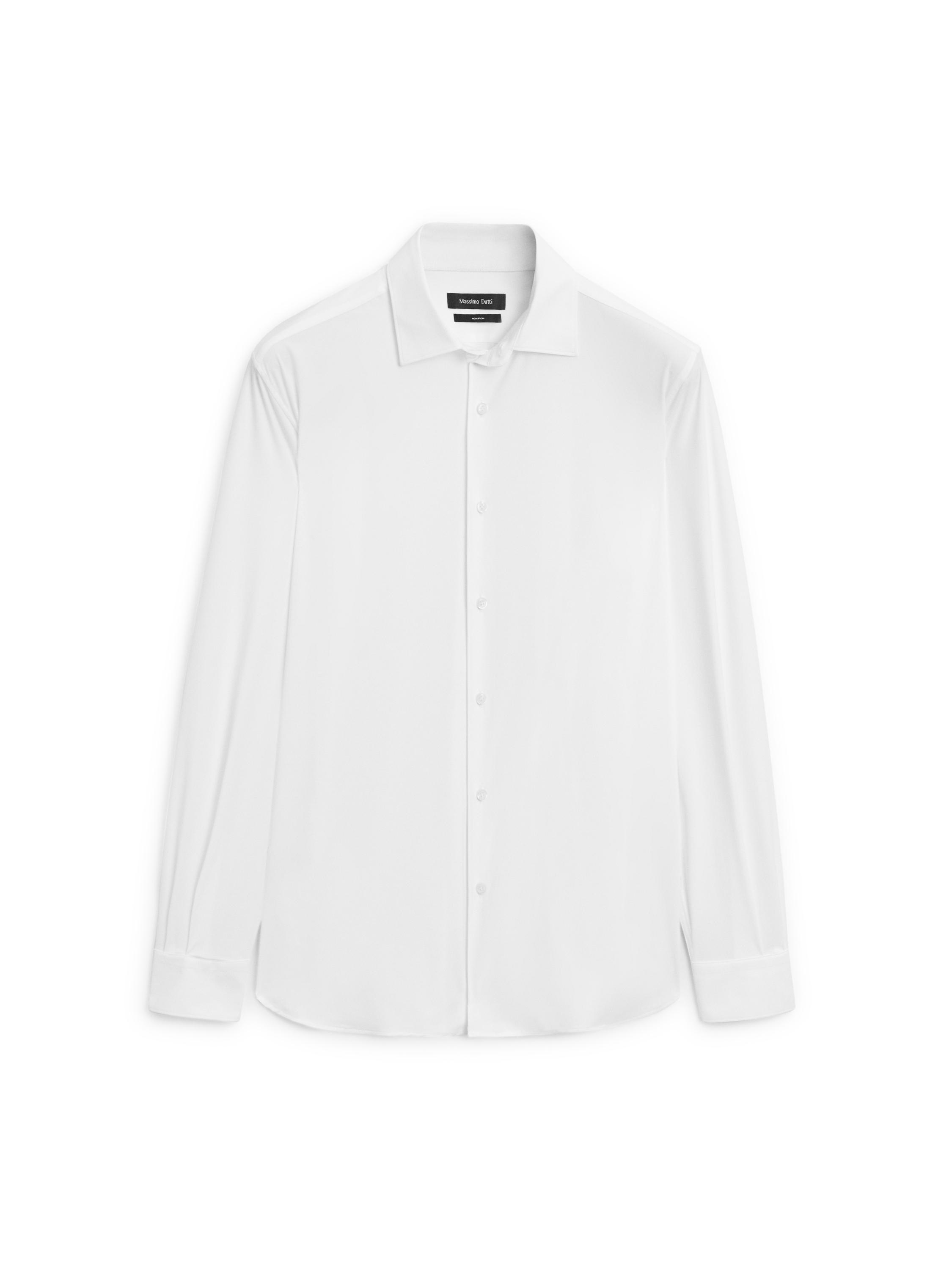 Slim fit stretch shirt — WHITE