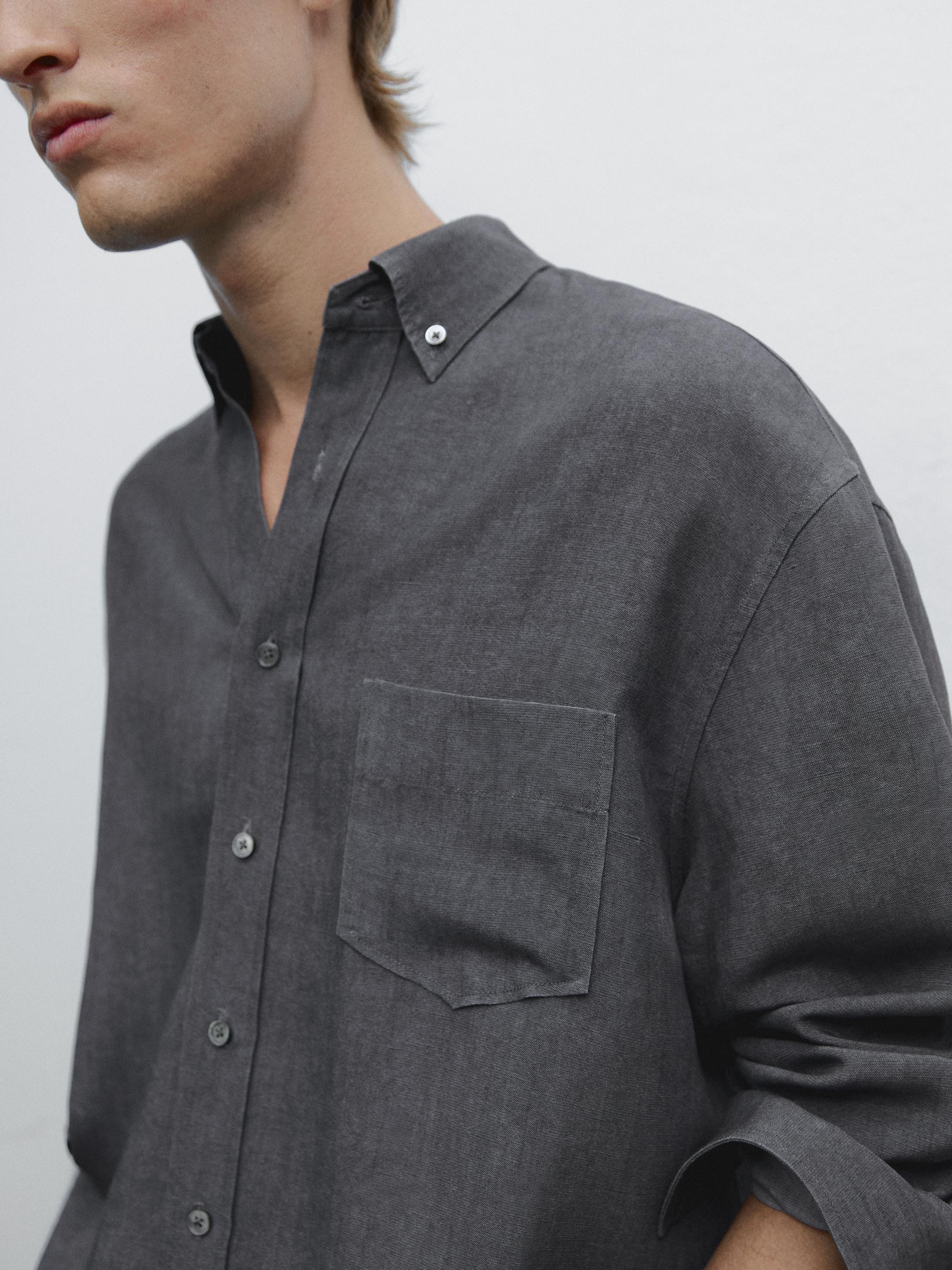 Regular fit flowing shirt