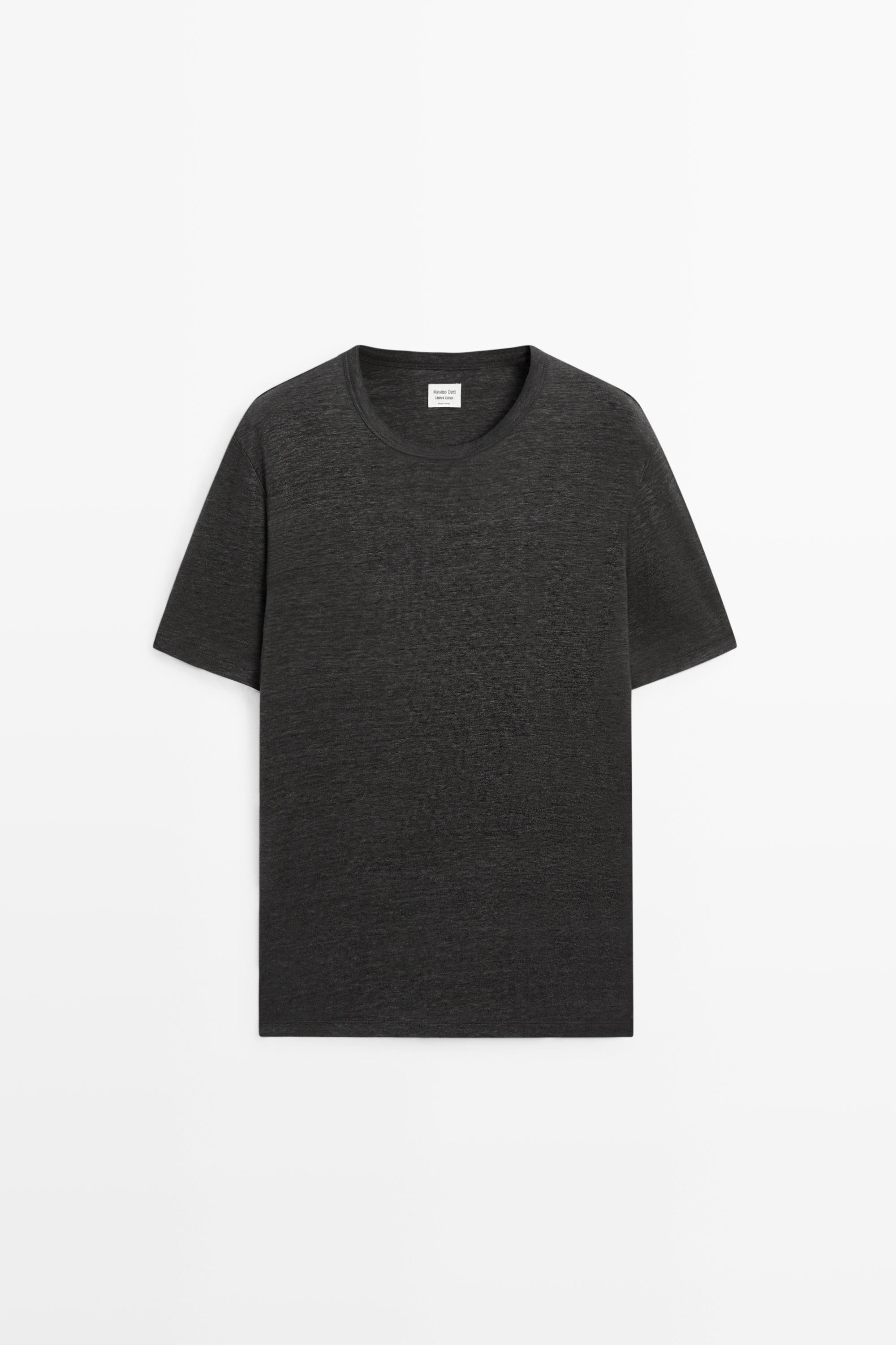 100% linen short sleeve T-shirt - LIMITED EDITION — LEAD