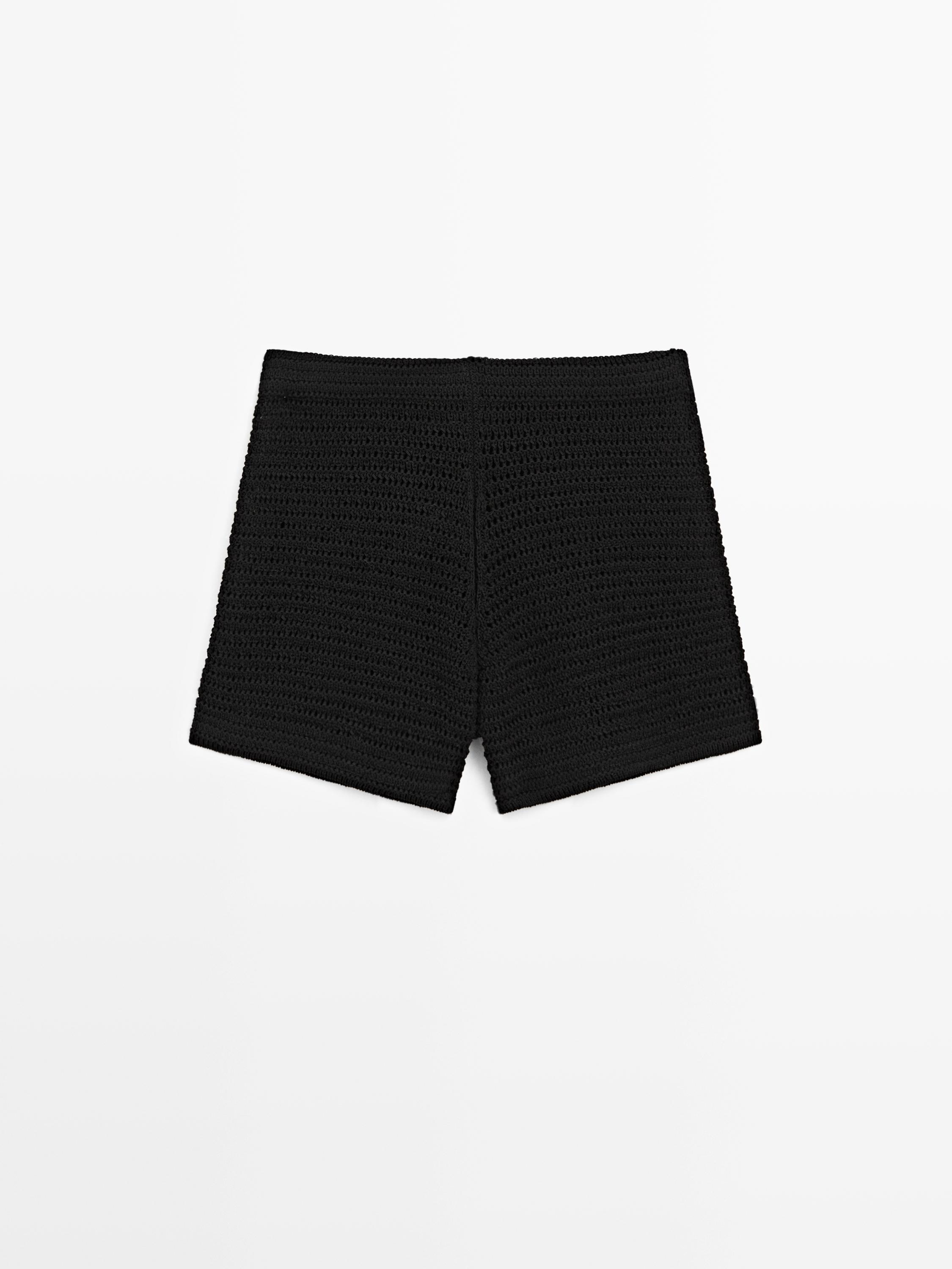 Pamuklu kısa örme bermuda