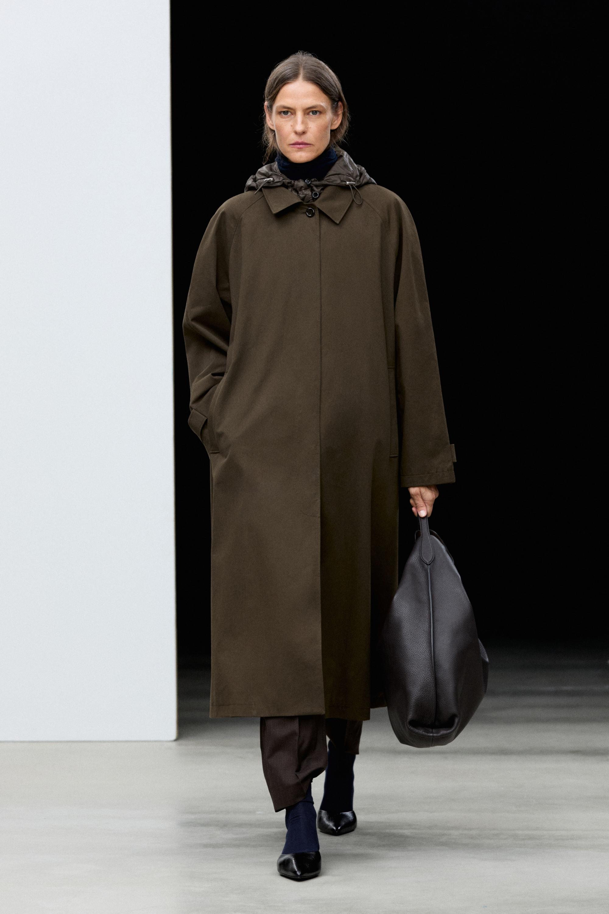 Removable Hood Trench Coat