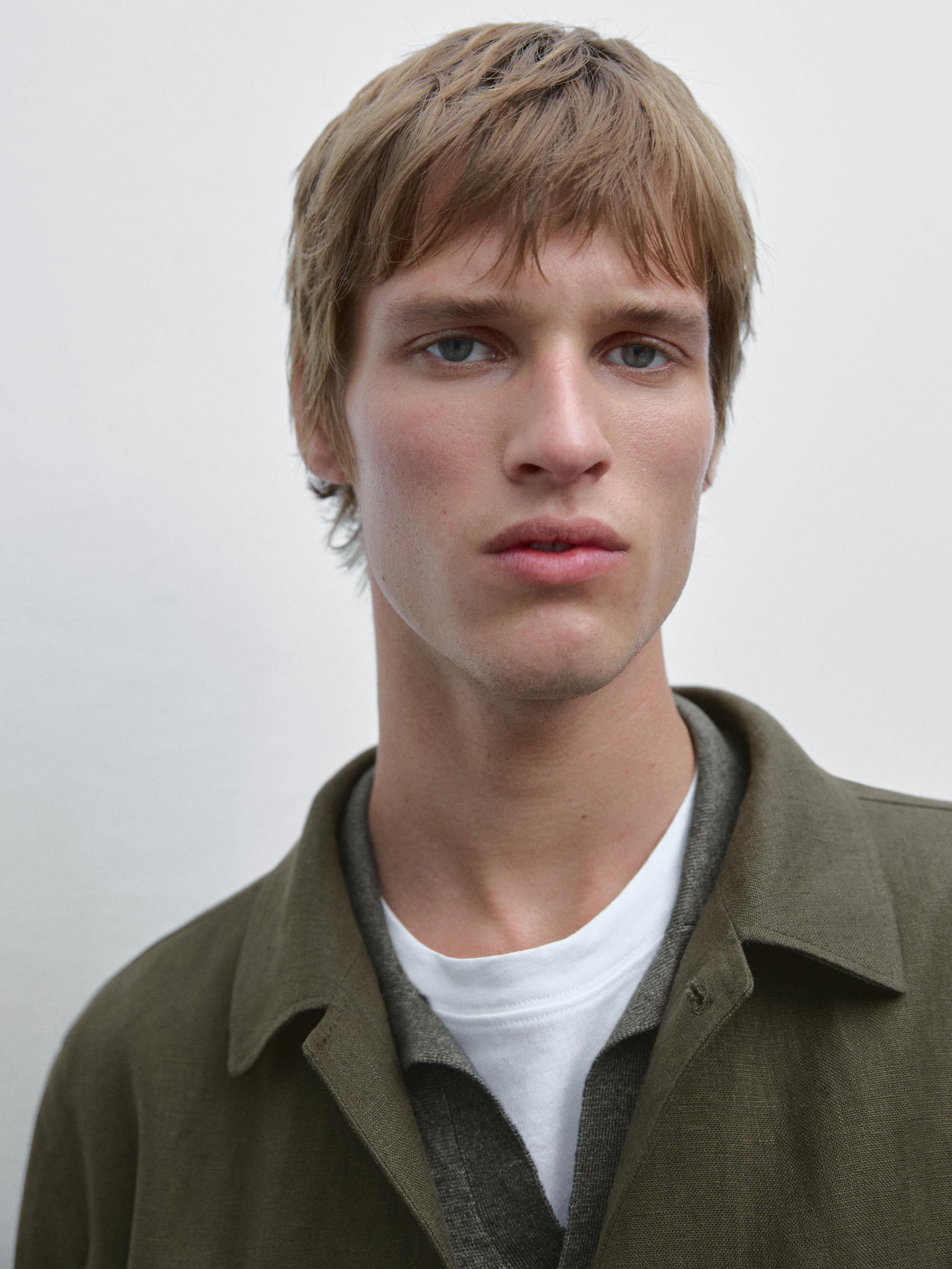 100% linen overshirt