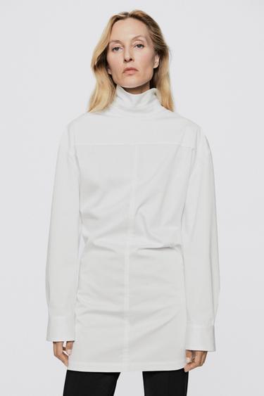 High neck zipper blouse - LIMITED EDITION — WHITE 3